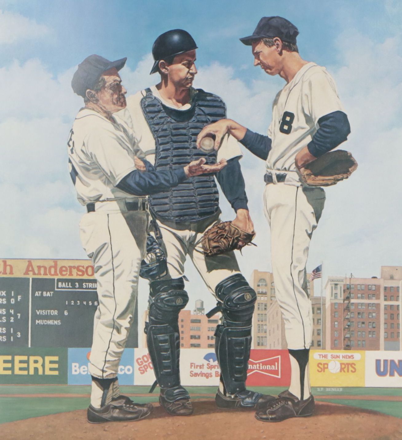 Brent P. Benger "The Hook" Offset Lithograph, 1991