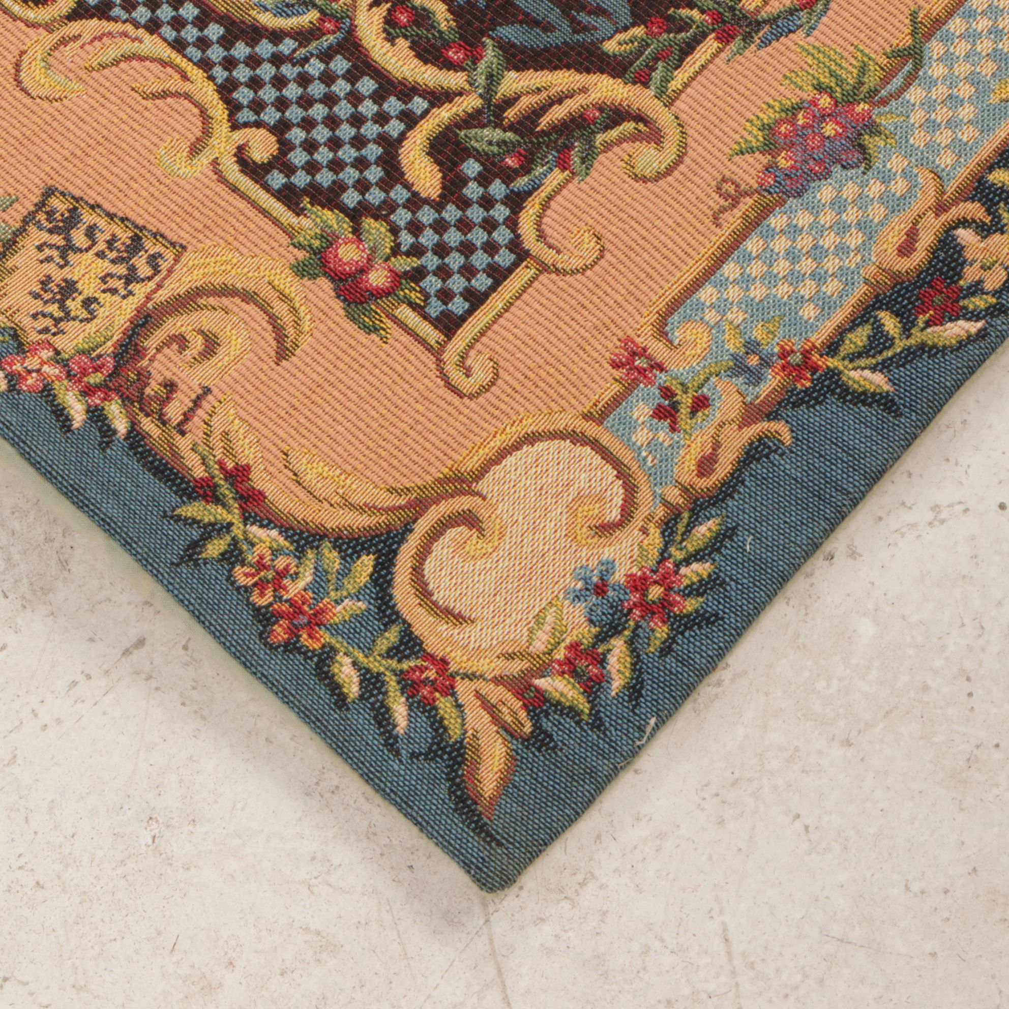 Jacquard Wall Tapestry of Floral Arrangement