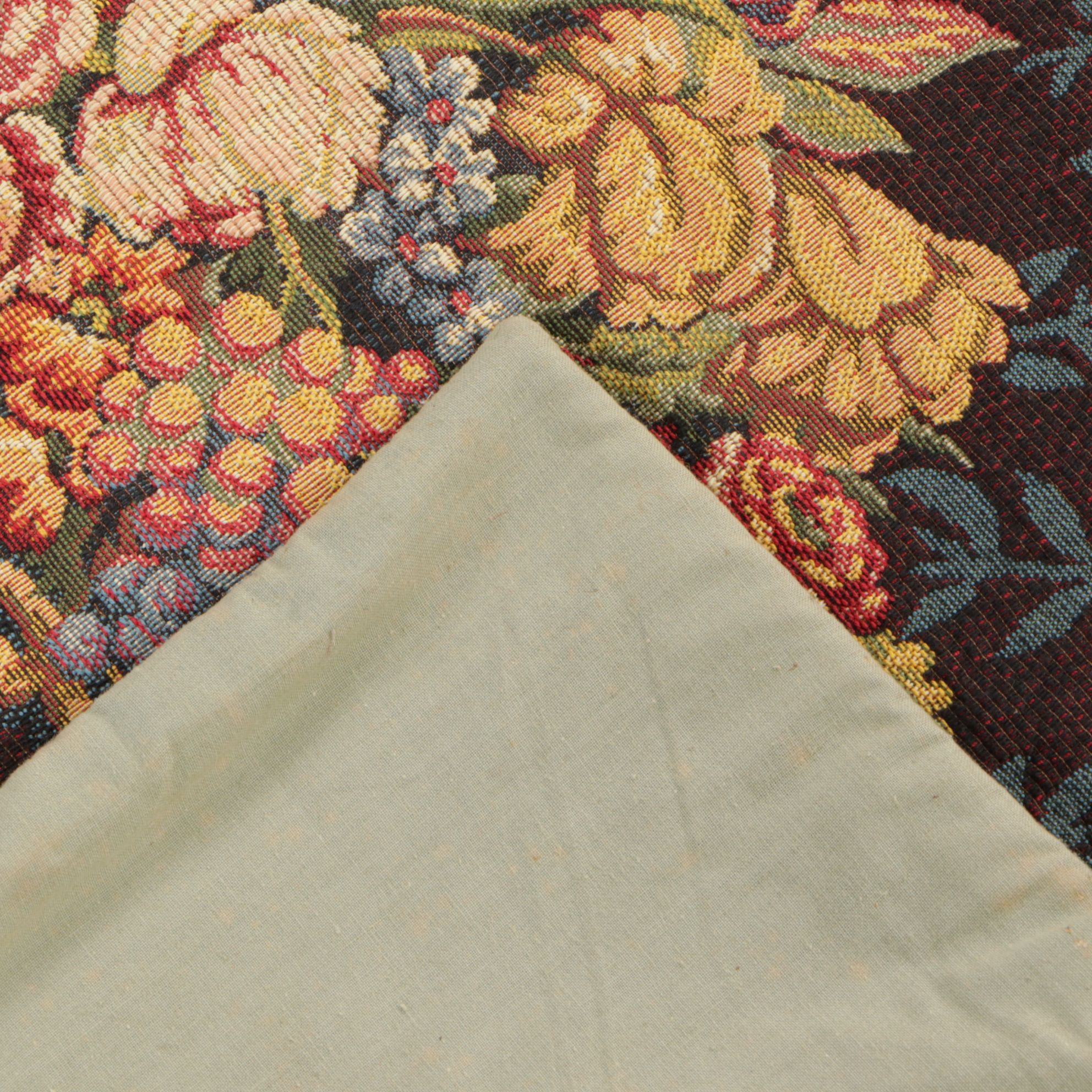 Jacquard Wall Tapestry of Floral Arrangement