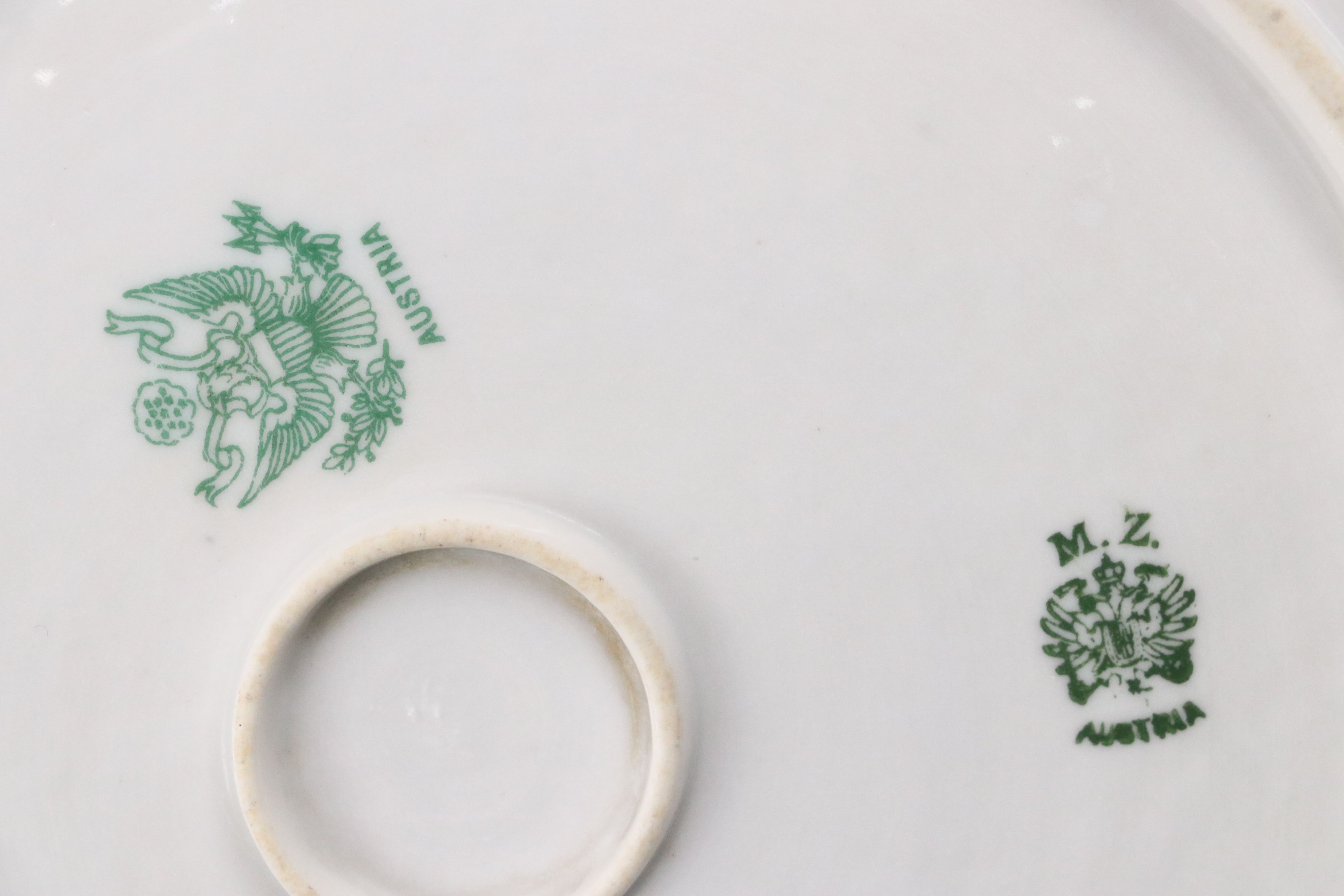 Continental Hand-Painted Porcelain Dinnerware and Serveware
