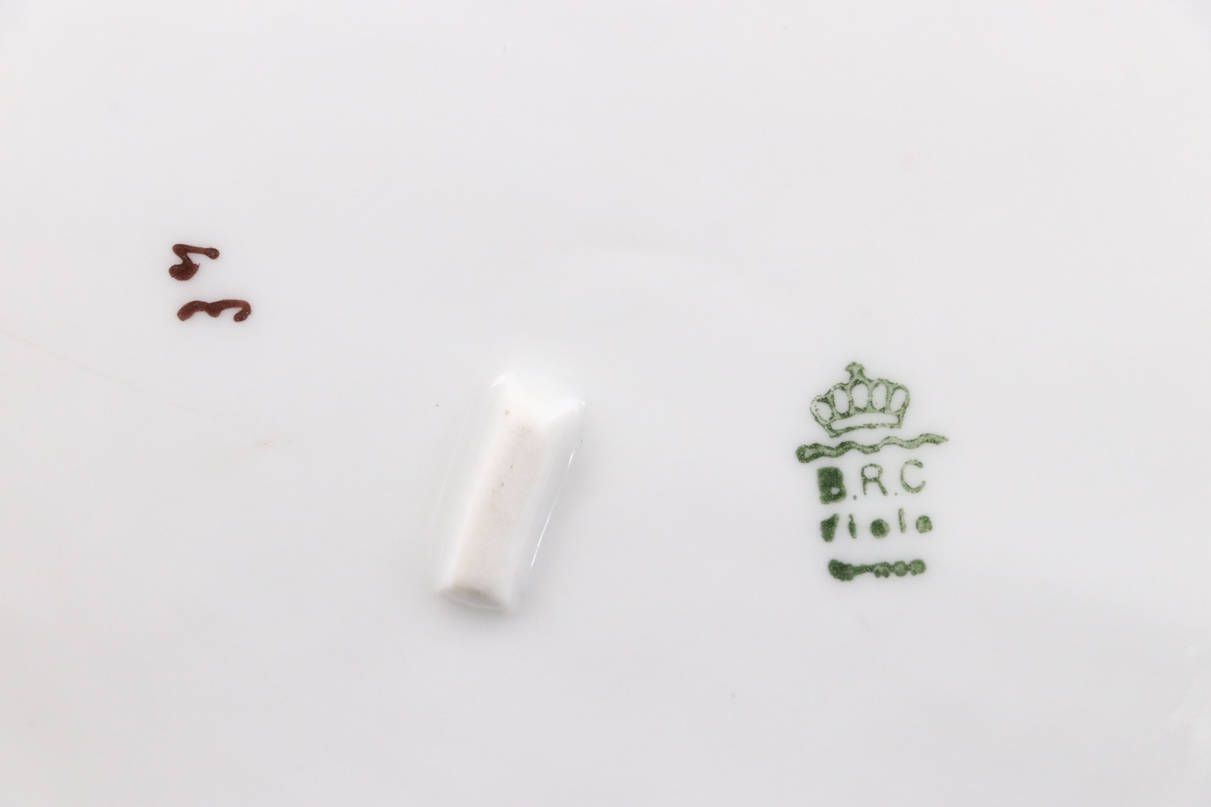 Continental Hand-Painted Porcelain Dinnerware and Serveware