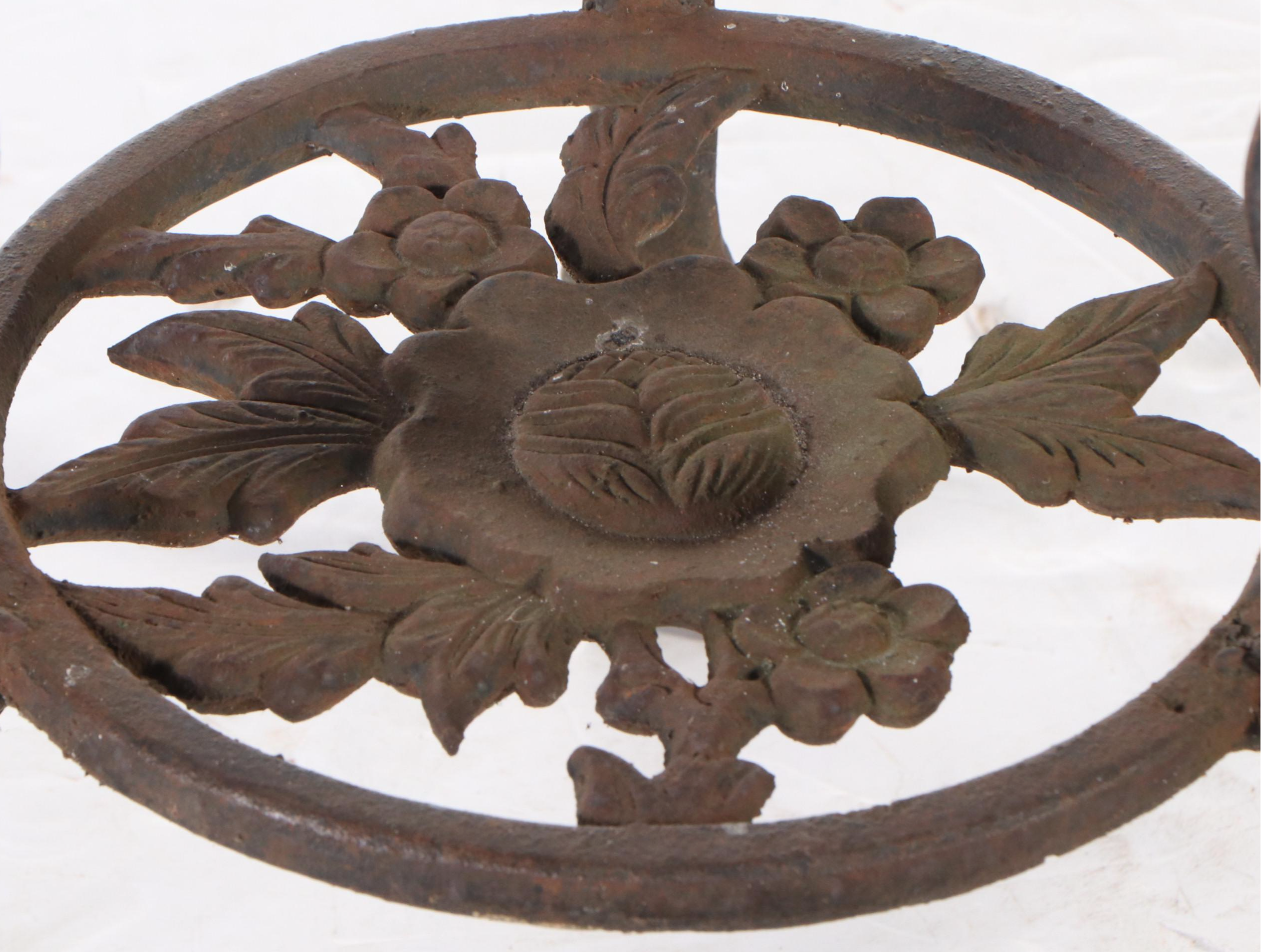 Victorian Style Cast Iron Lattice Plant Stand