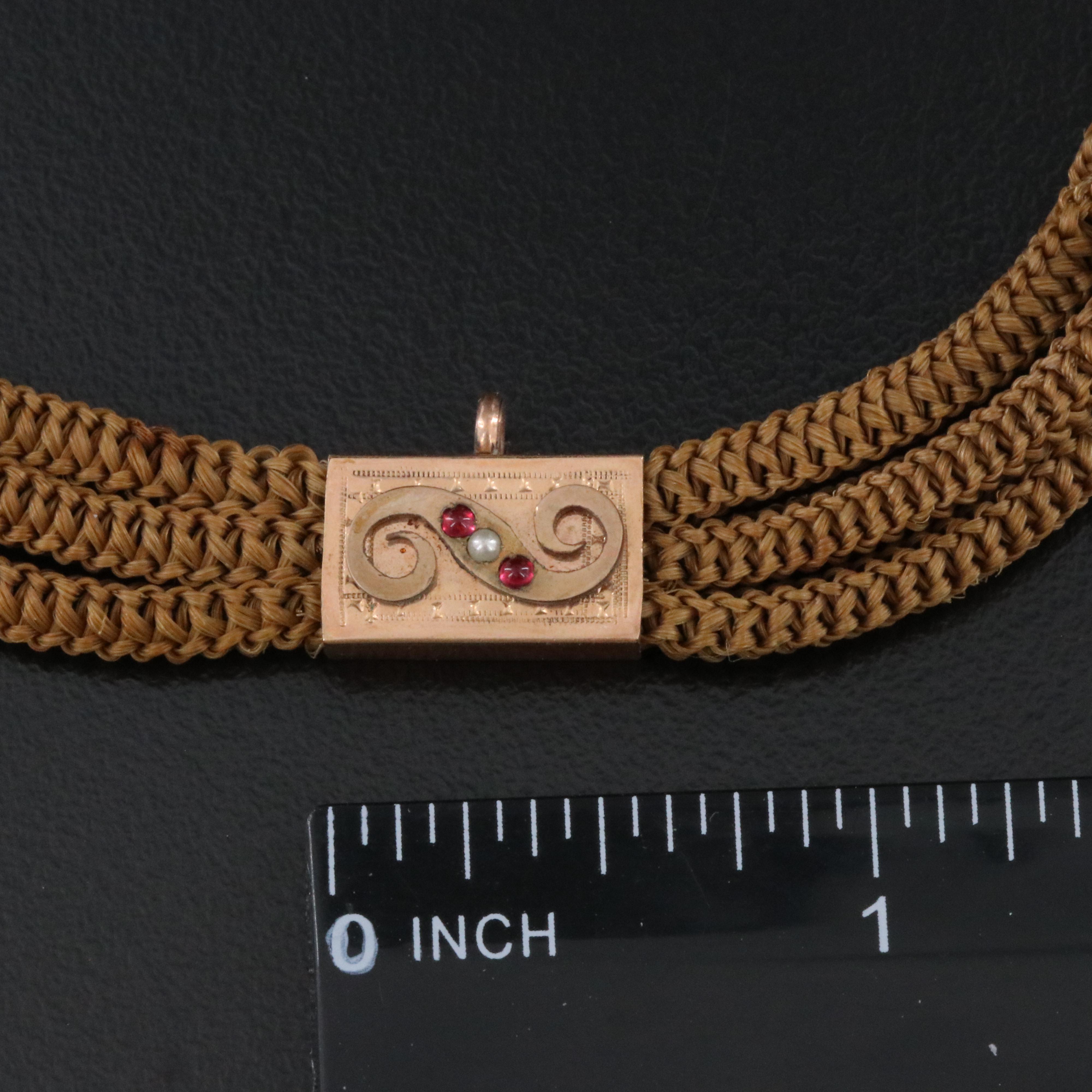 Repair Lot Victorian Braided Hair Work Necklace