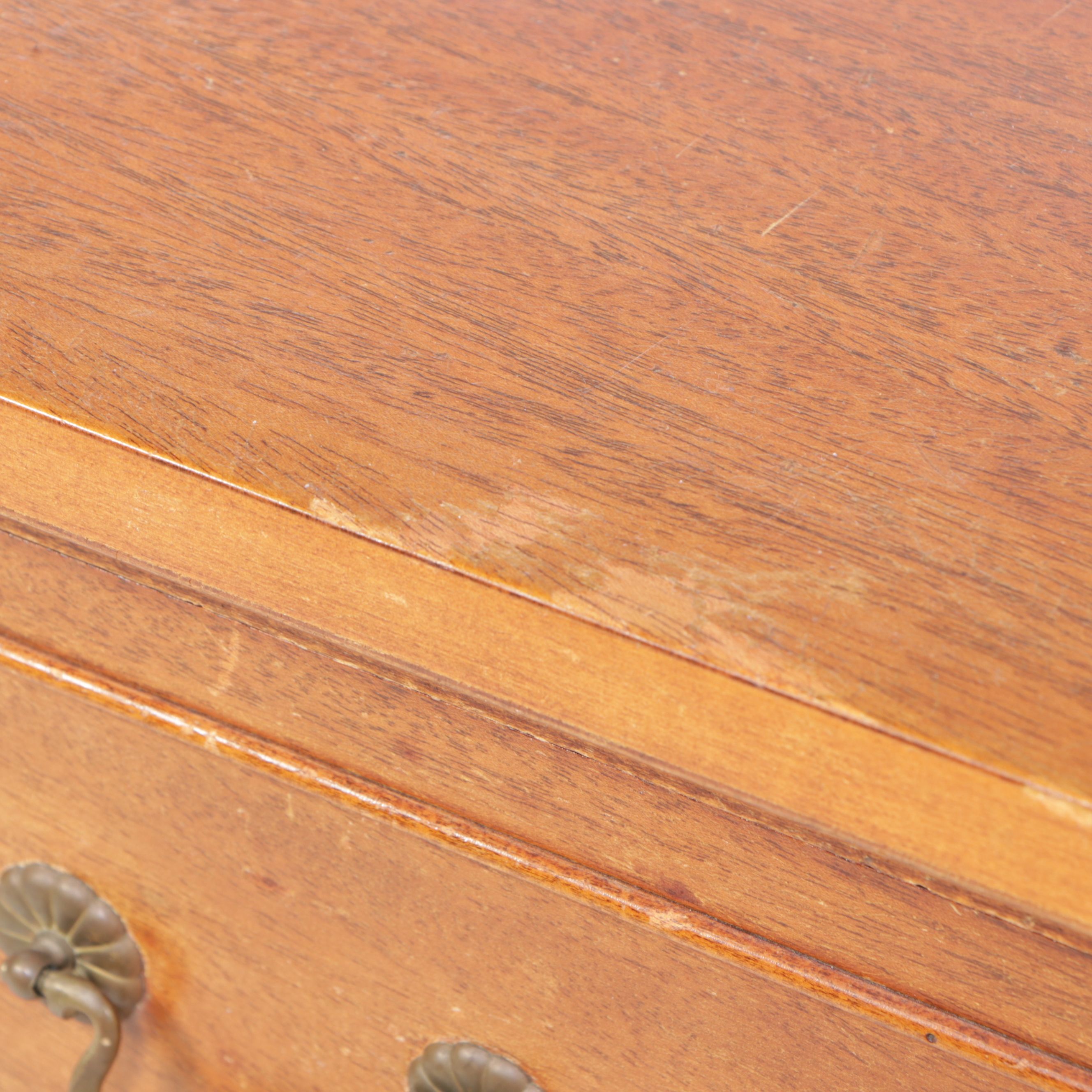 Edwardian Style Serpentine Front Mahogany Buffet