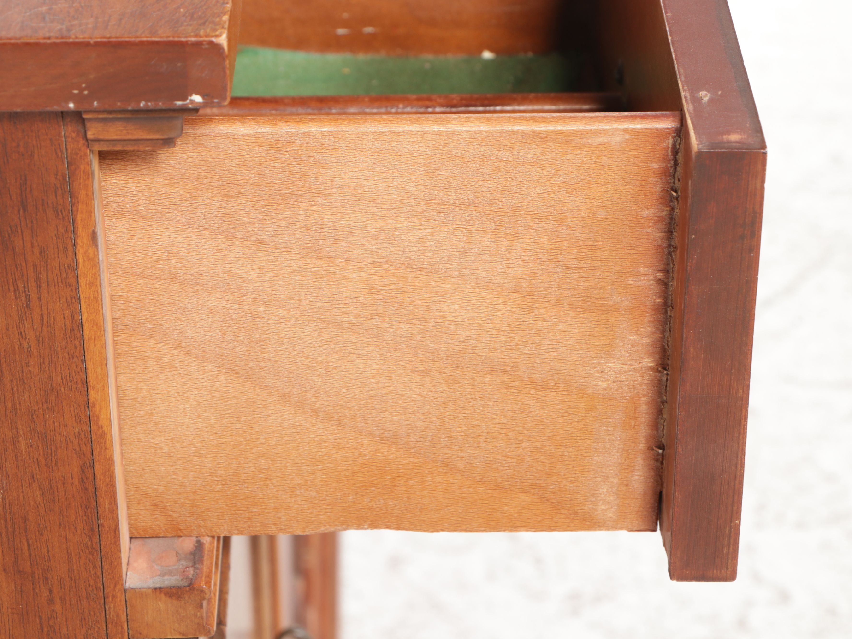 Edwardian Style Serpentine Front Mahogany Buffet