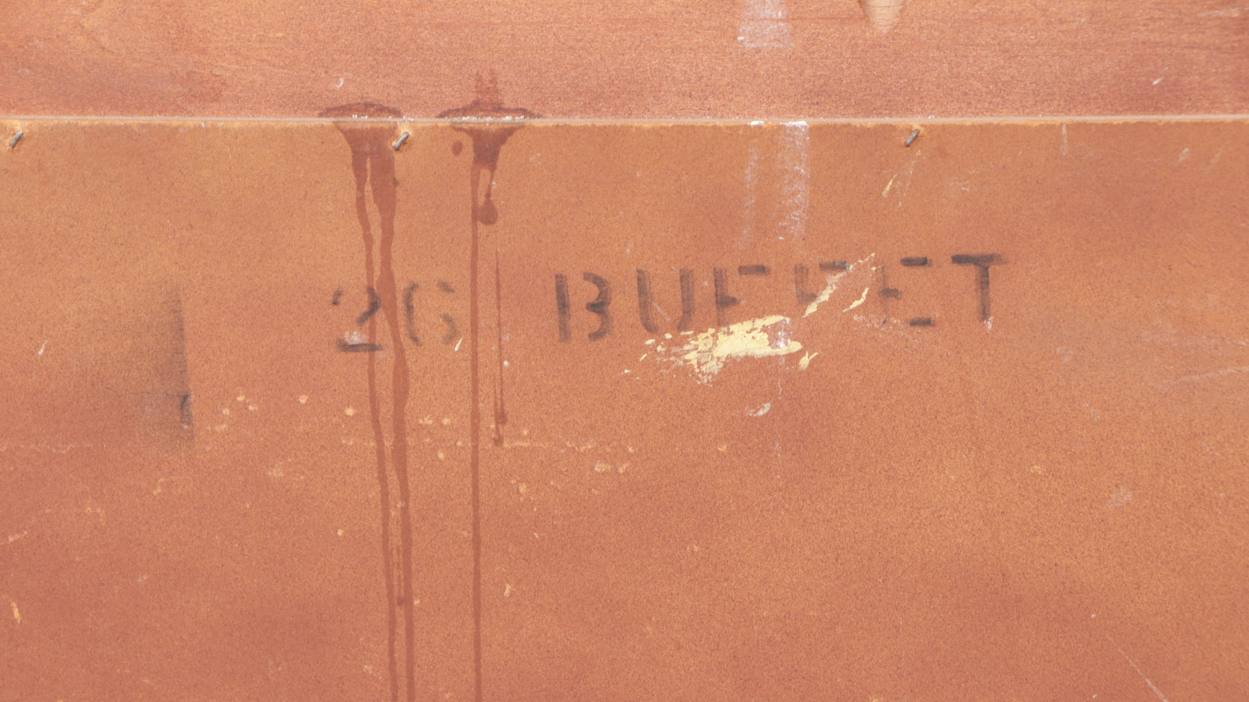 Edwardian Style Serpentine Front Mahogany Buffet