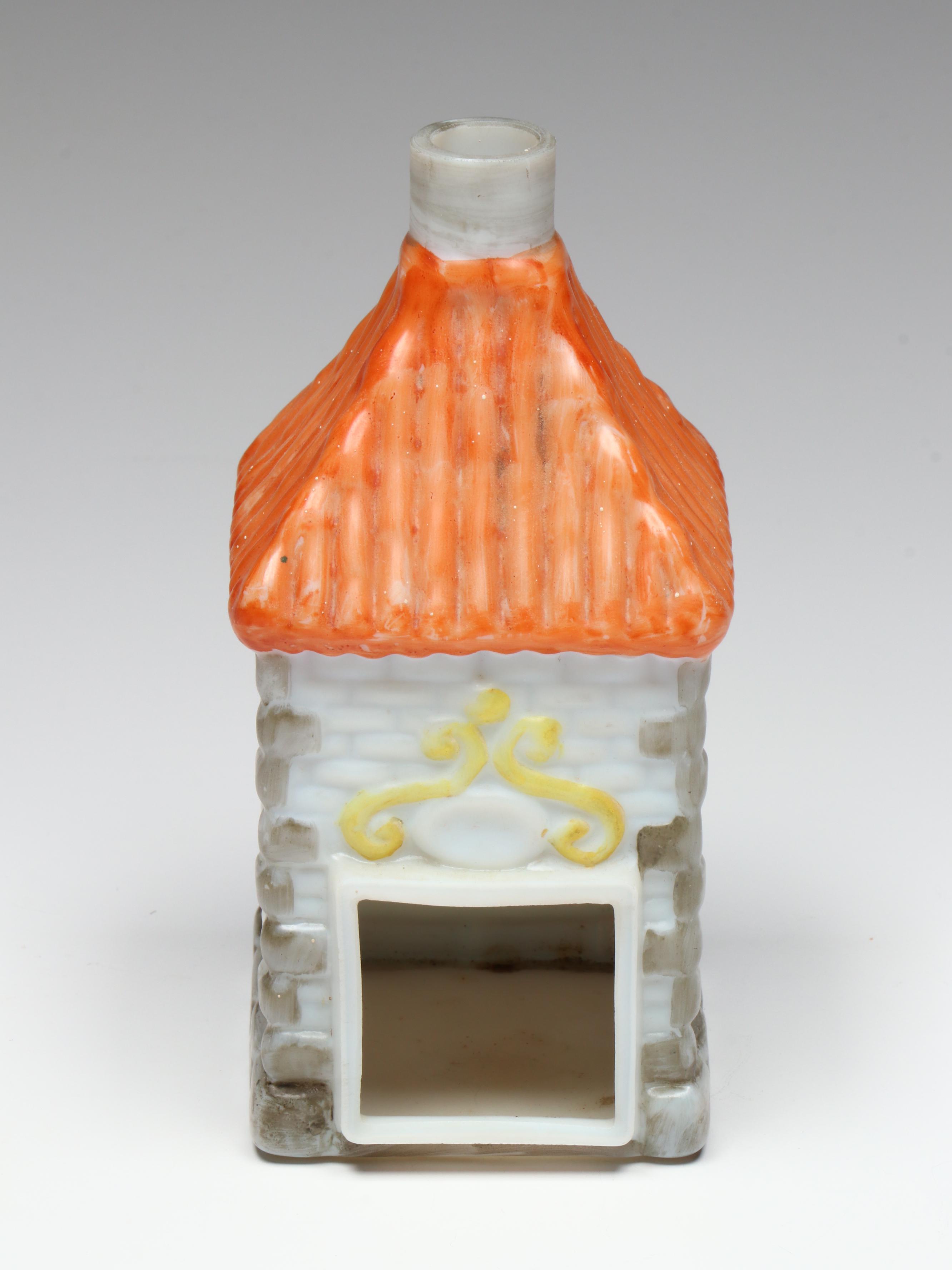 Staffordshire Style Pestel Burner with Calla Lily and Castle Tea Light Holders