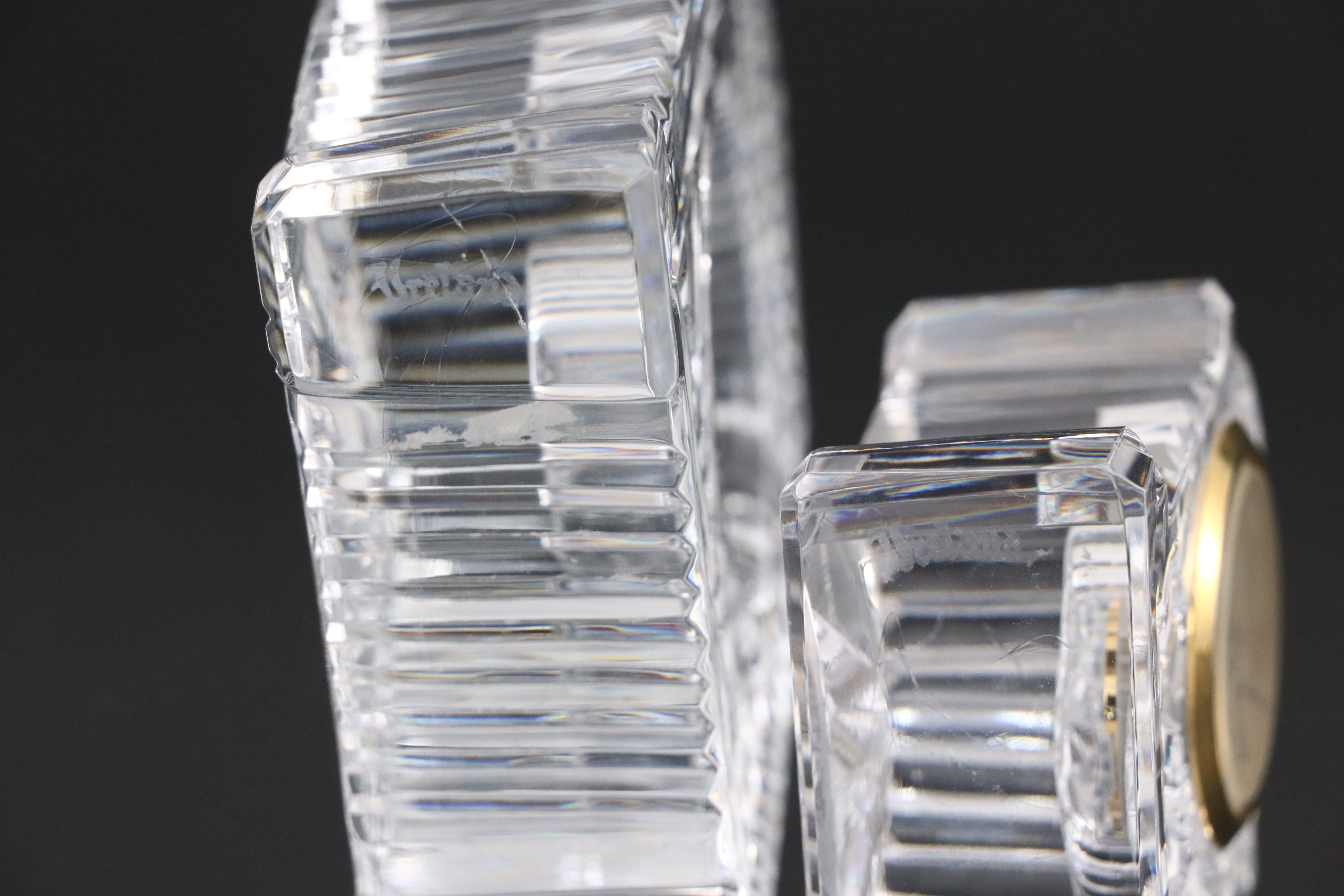 Waterford and Cut Crystal Mantel Clocks