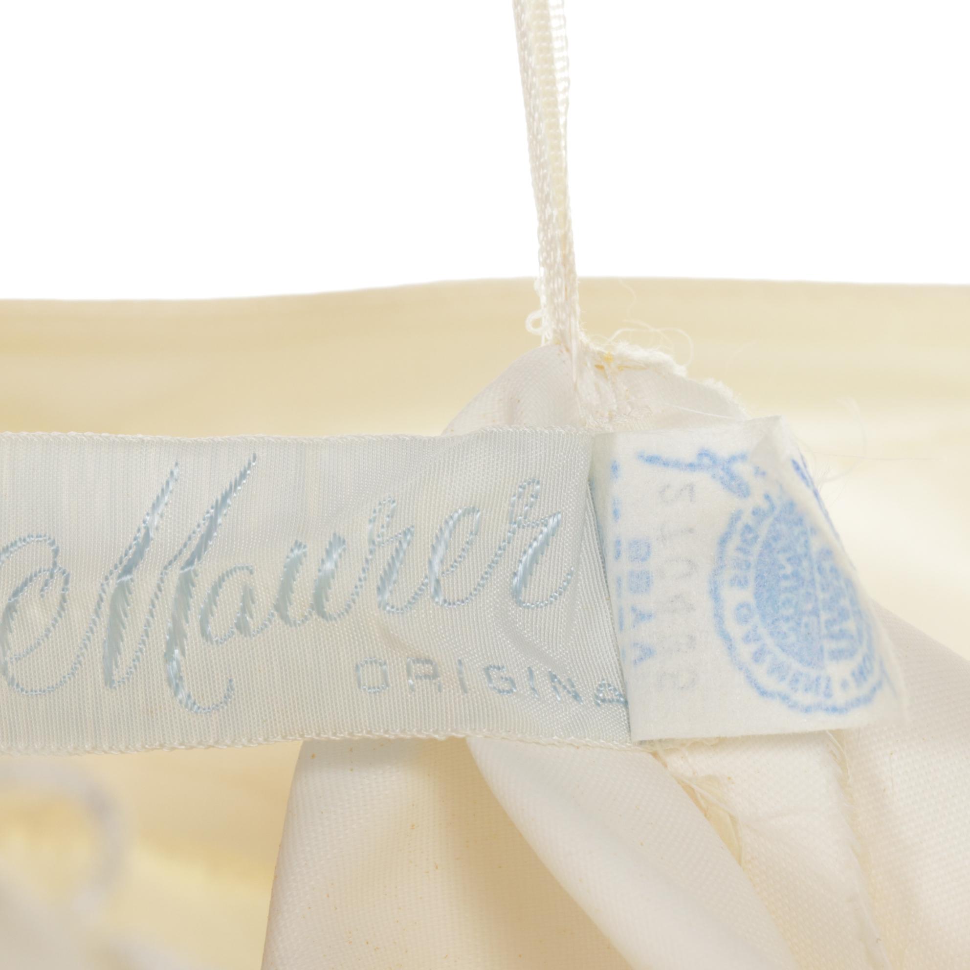 Maurer's Originals Embellished Wedding Dress with Lace Tulle Veil, 1960s