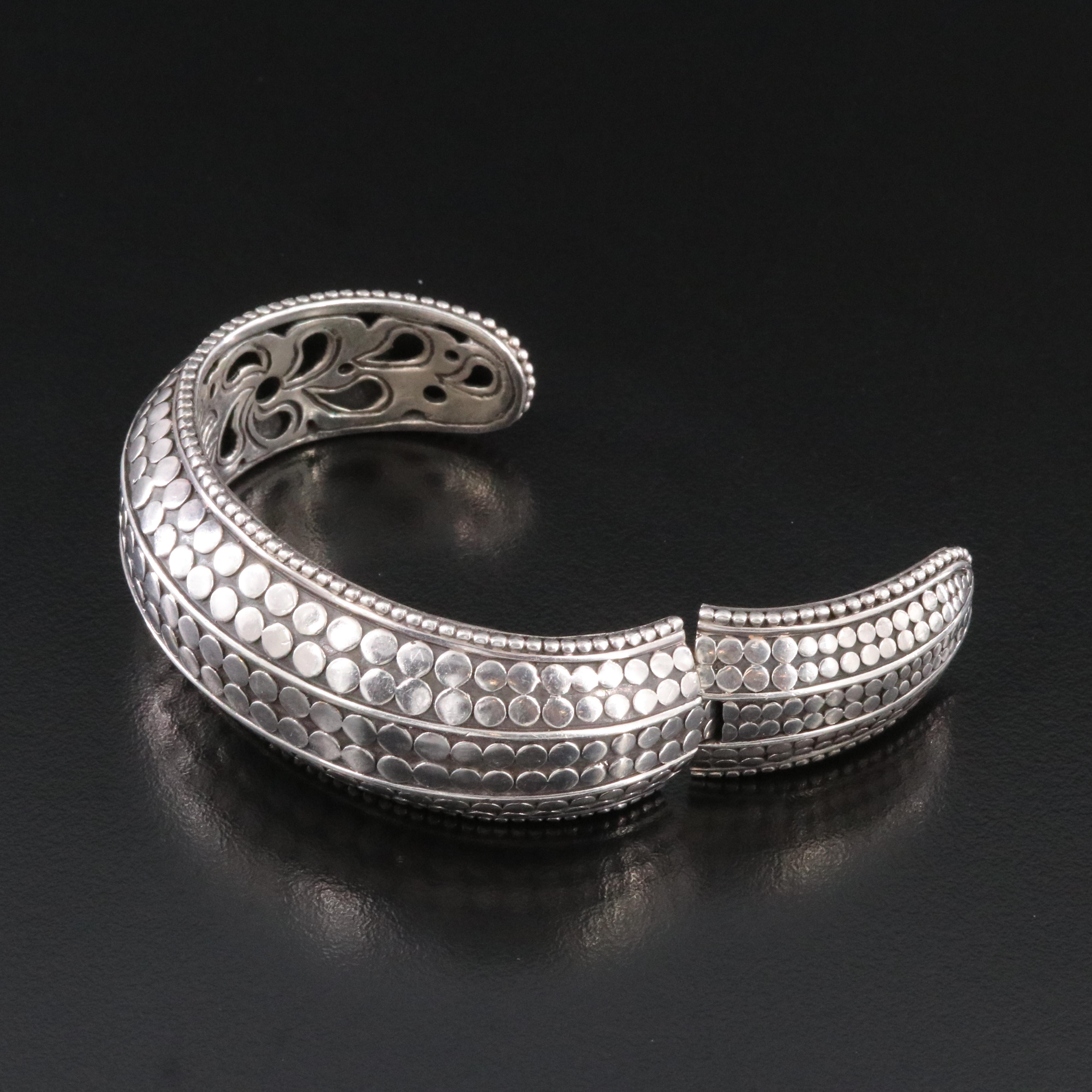 John Hardy Dot Hinged Bracelet