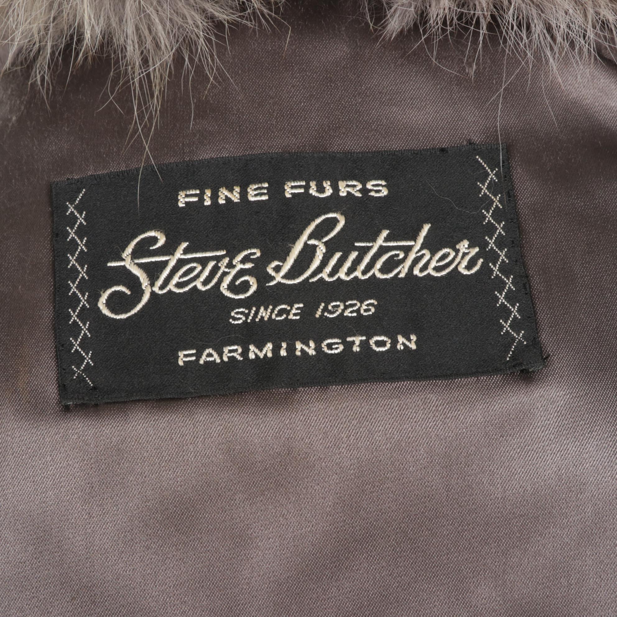 Silver Mink Fur and Fox Fur Stroller by Steve Butcher