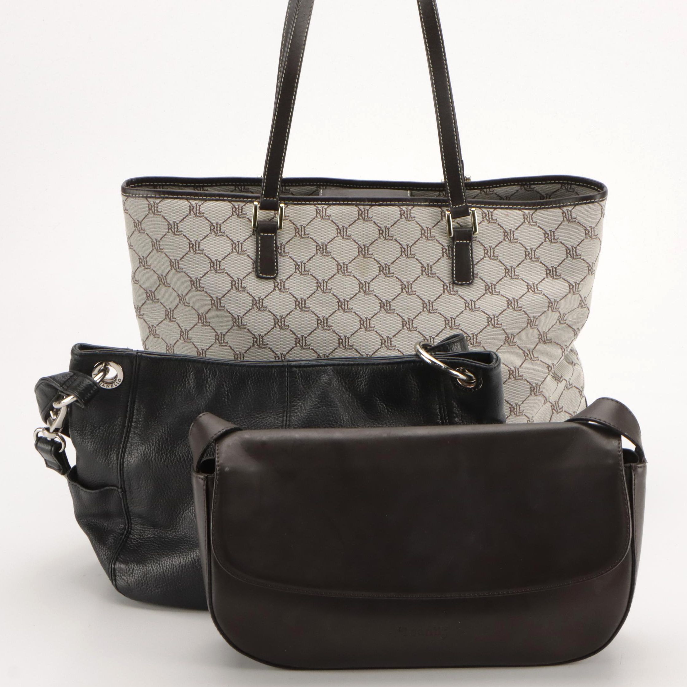 Lauren Ralph Lauren Logo Canvas Tote, Tignanello & I Santi Leather Shoulder Bags
