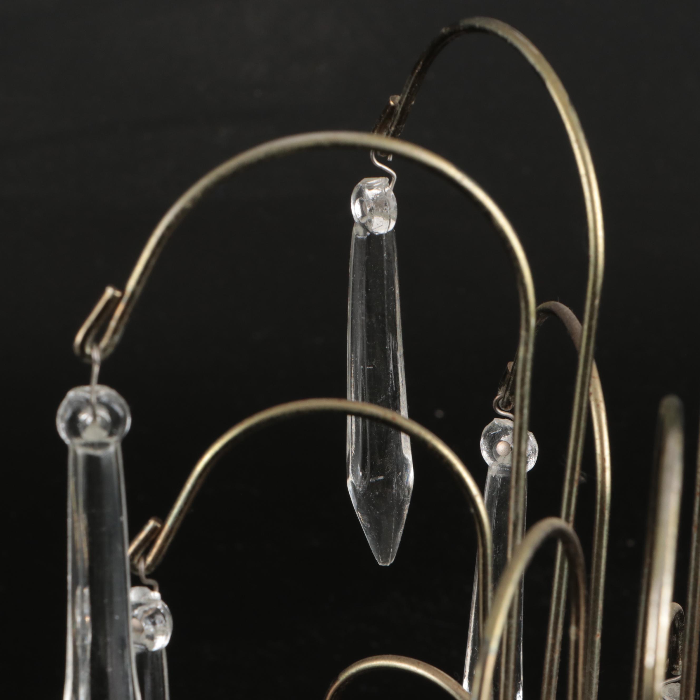 Hollywood Regency Style Glass Waterfall Lamp, Mid-20th Century