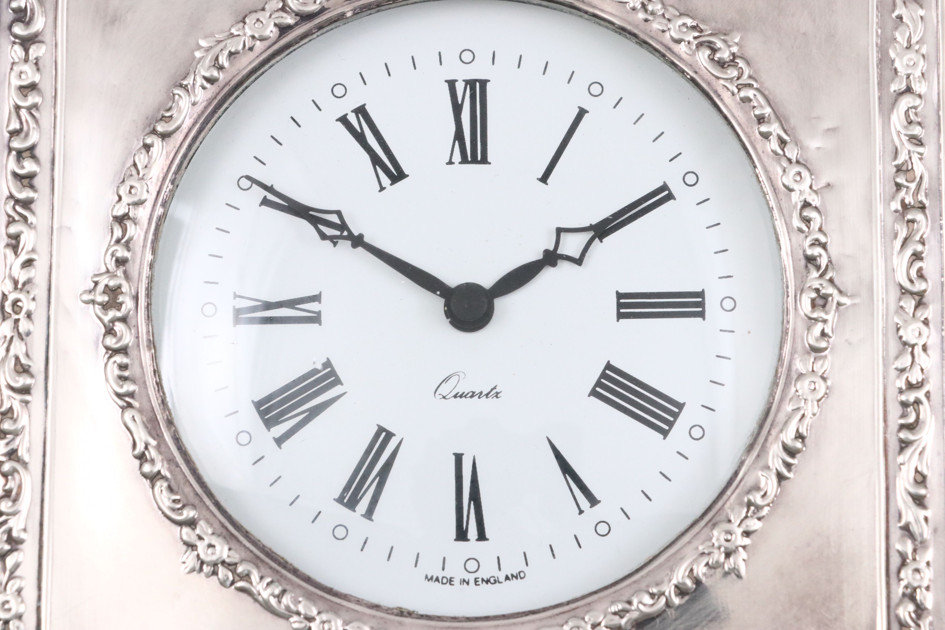 Seiko Brass and English Metal Frame Quartz Mantel Clocks with Small Frames