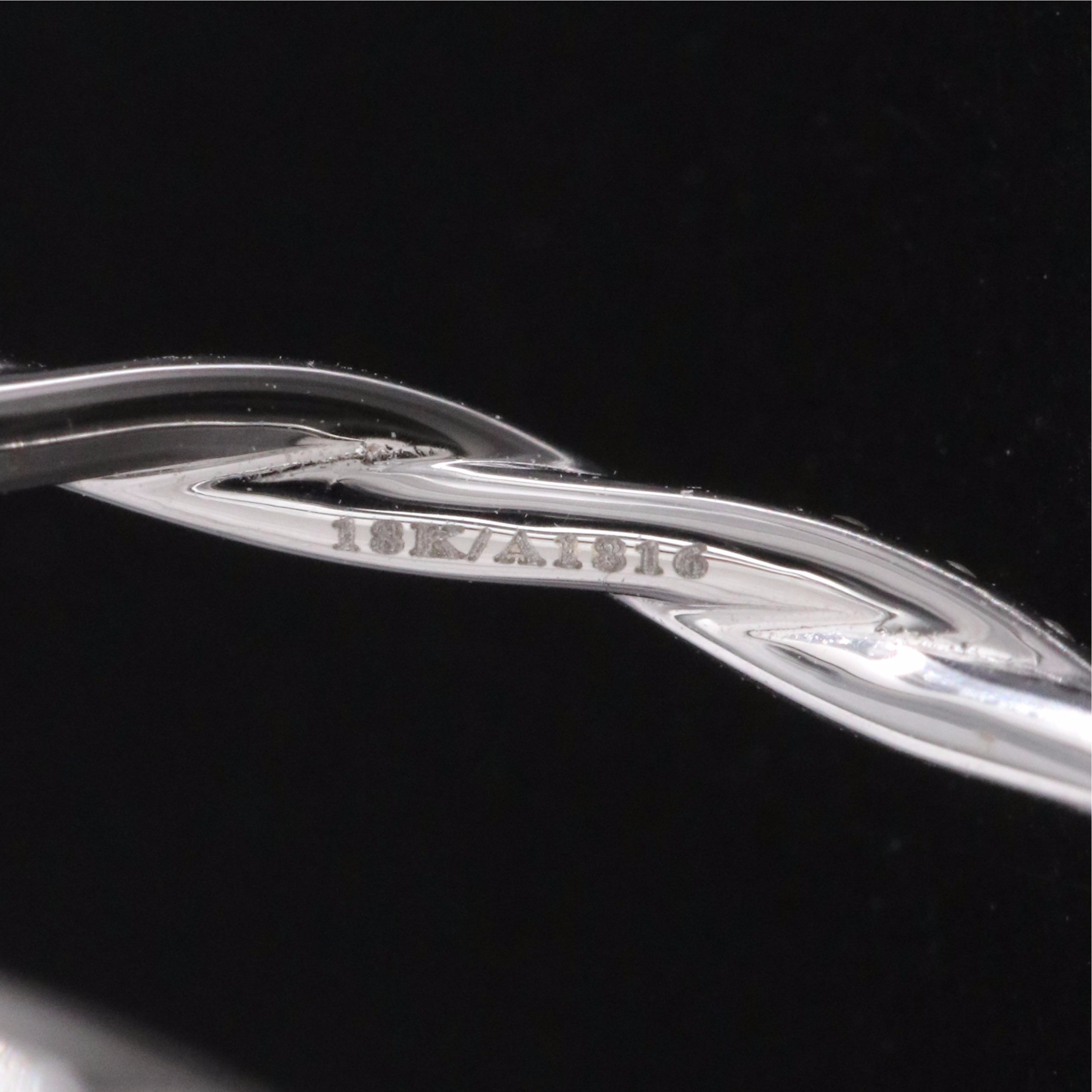 18K 0.14 CTW Lab Grown Diamond Twisted Band