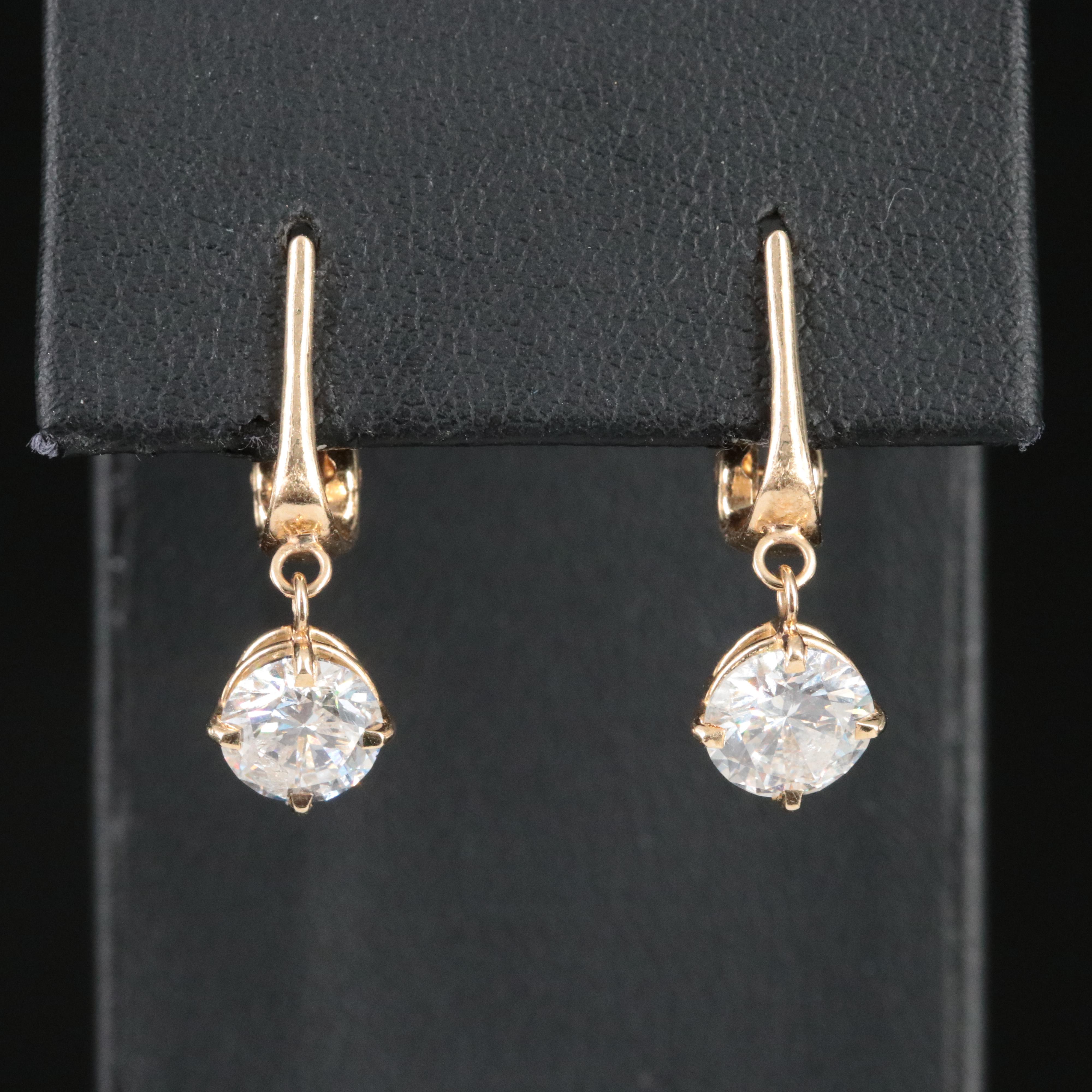14K 2.50 CTW Diamond Earrings