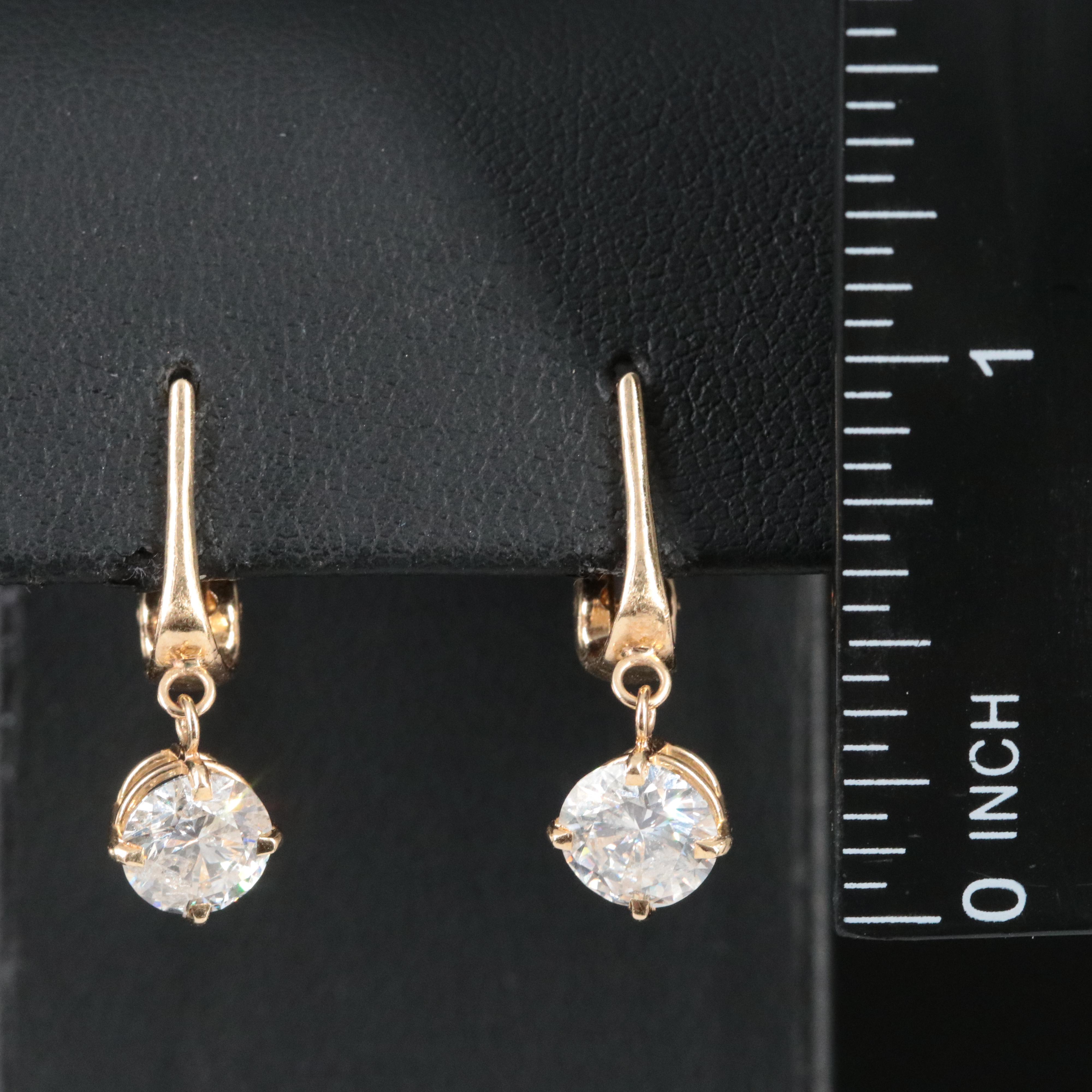 14K 2.50 CTW Diamond Earrings