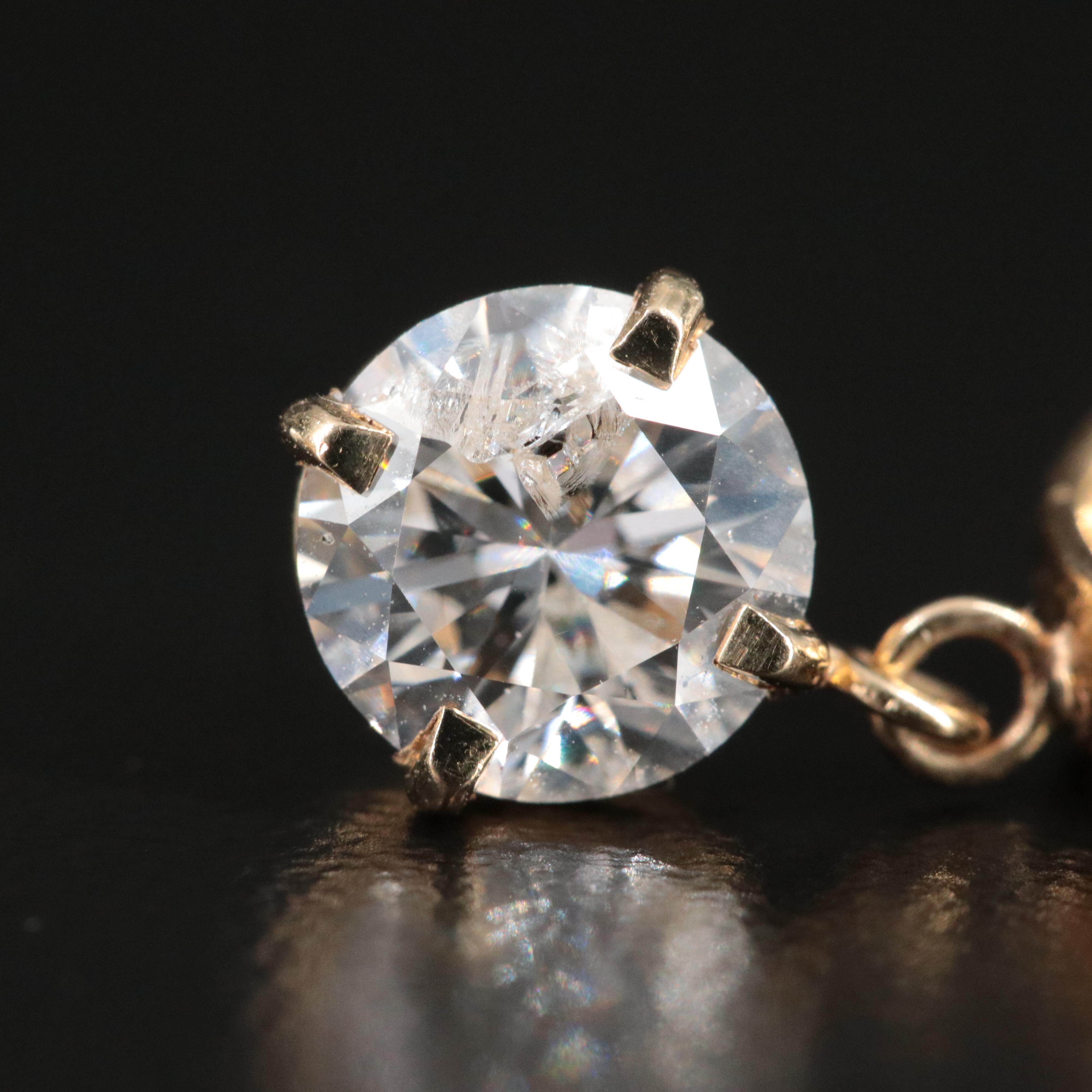 14K 2.50 CTW Diamond Earrings