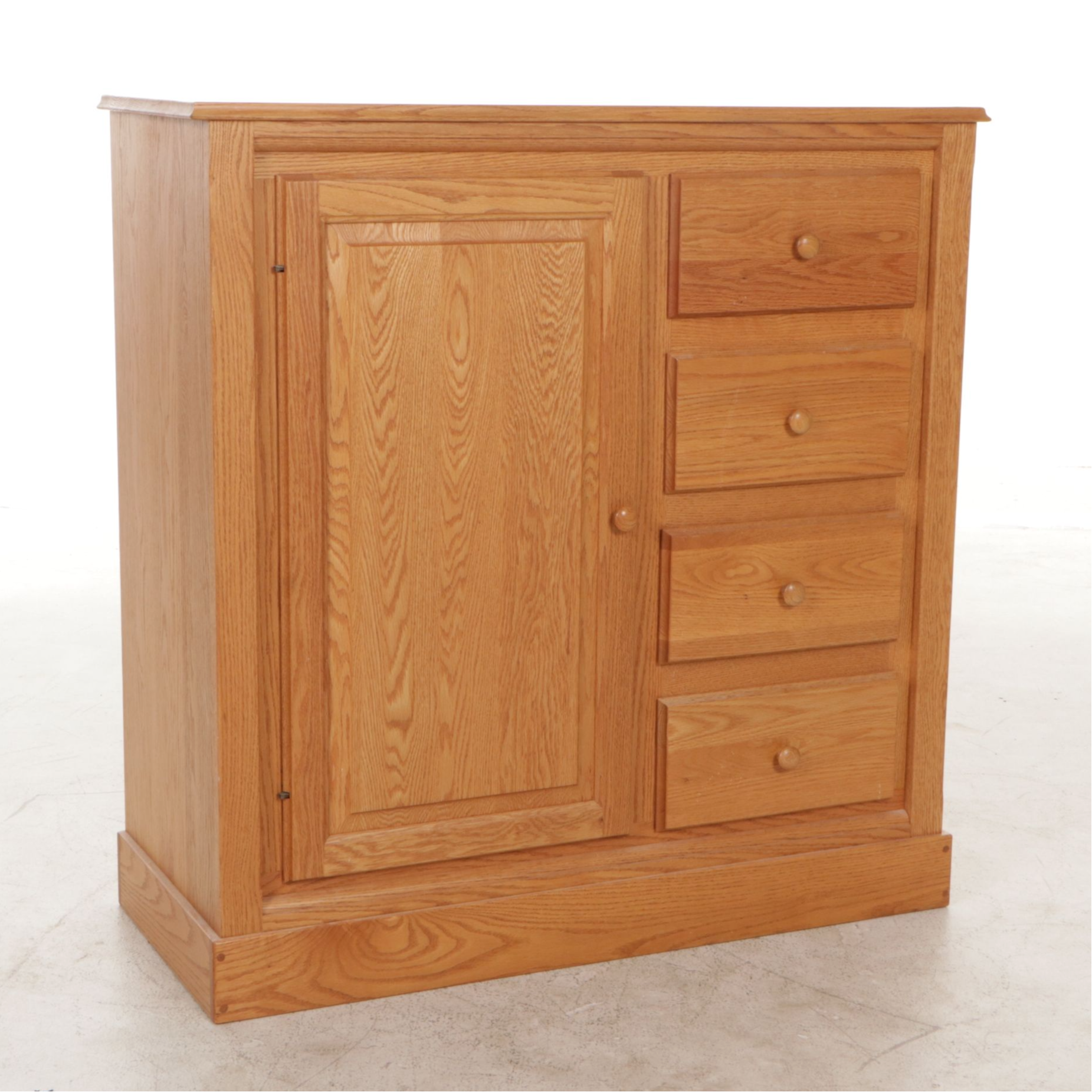 Oak Side-by-Side Cabinet, Late 20th Century