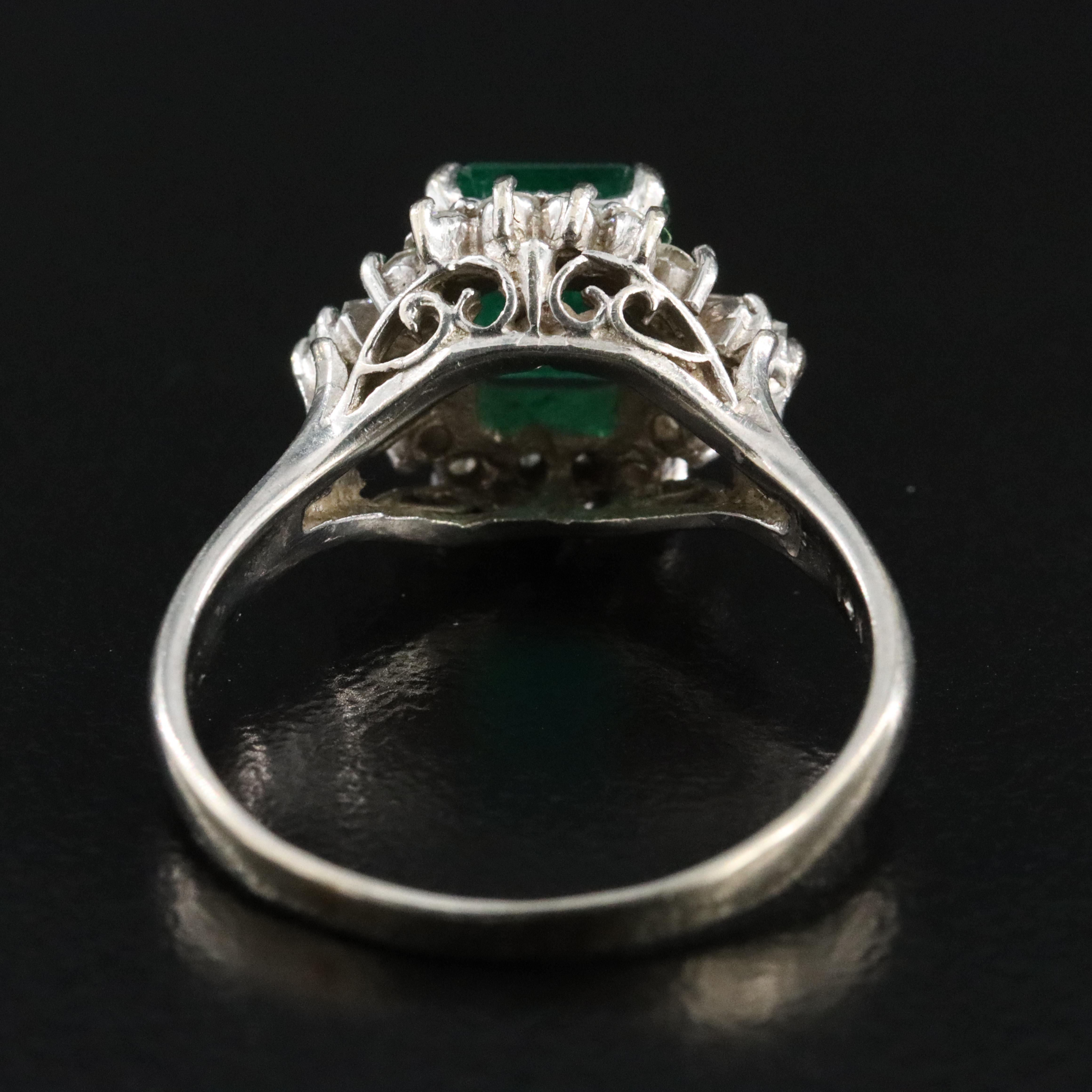 14K Emerald and 0.36 CTW Diamond Ring