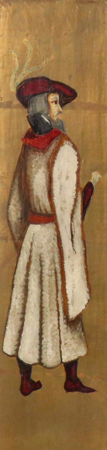 Antique Spanish Gilt and Painted Panels, Late 19th/Early 20th Century