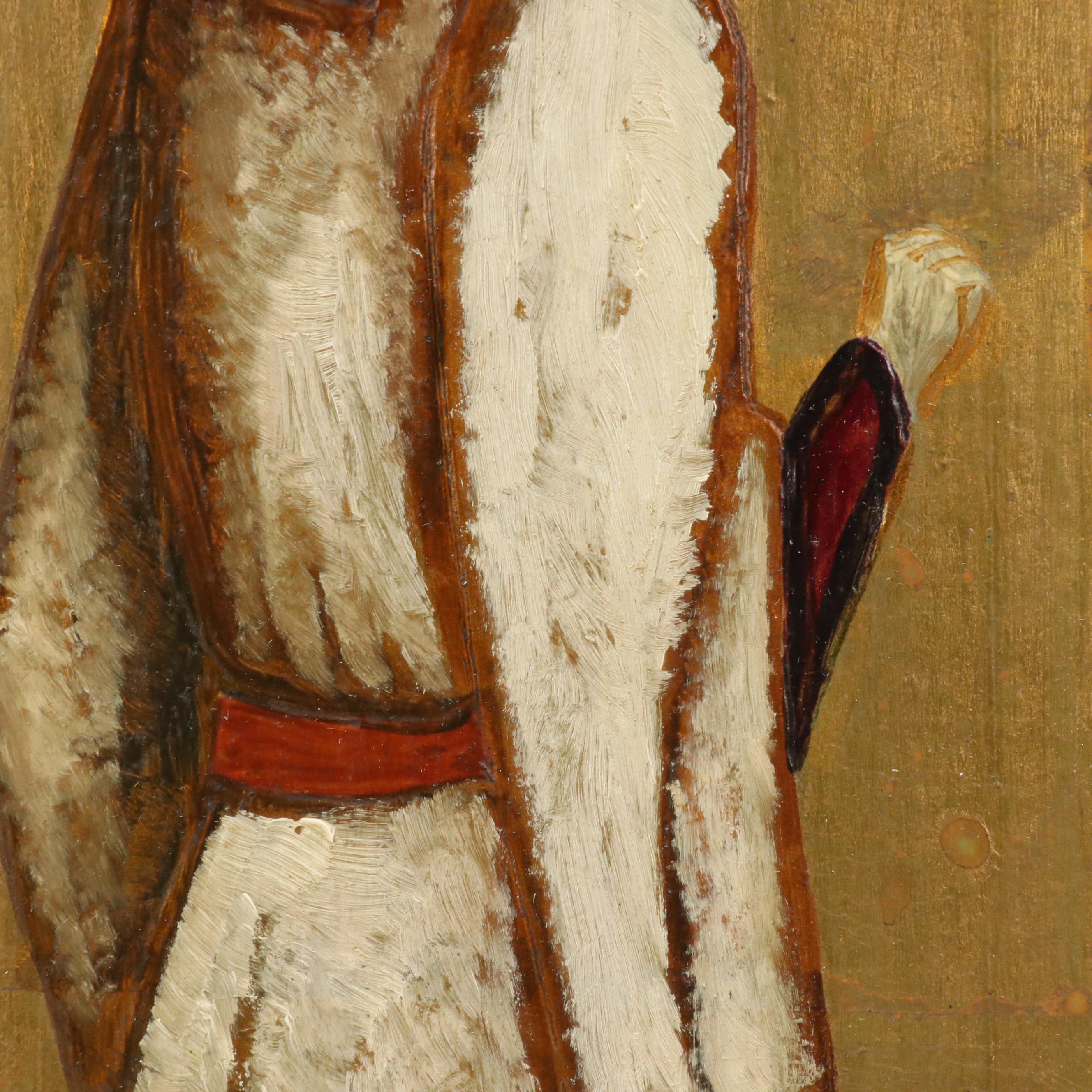 Antique Spanish Gilt and Painted Panels, Late 19th/Early 20th Century