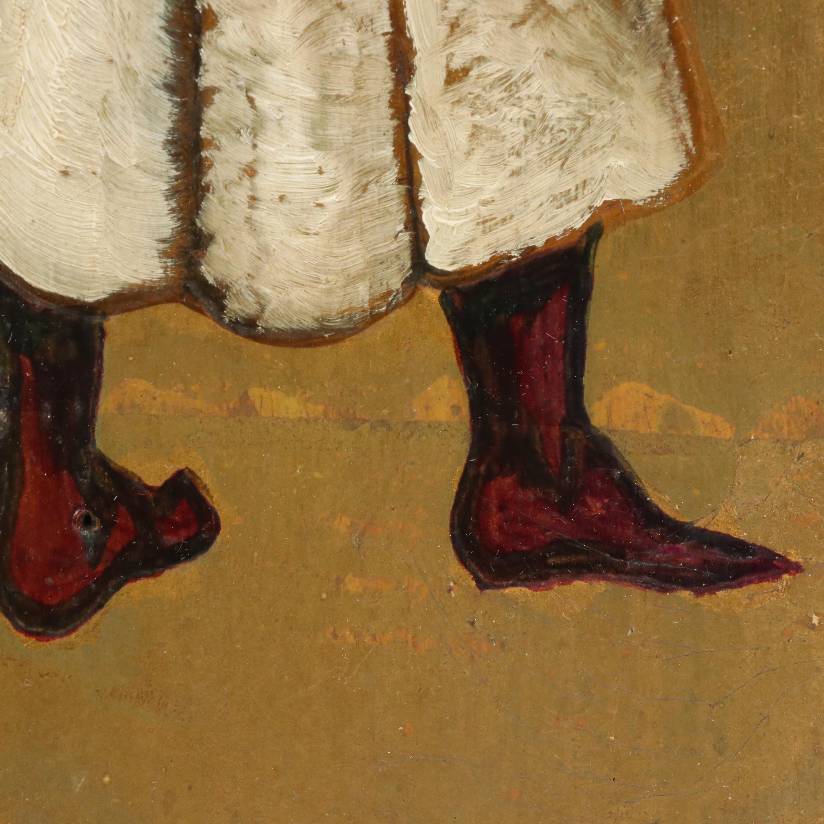 Antique Spanish Gilt and Painted Panels, Late 19th/Early 20th Century