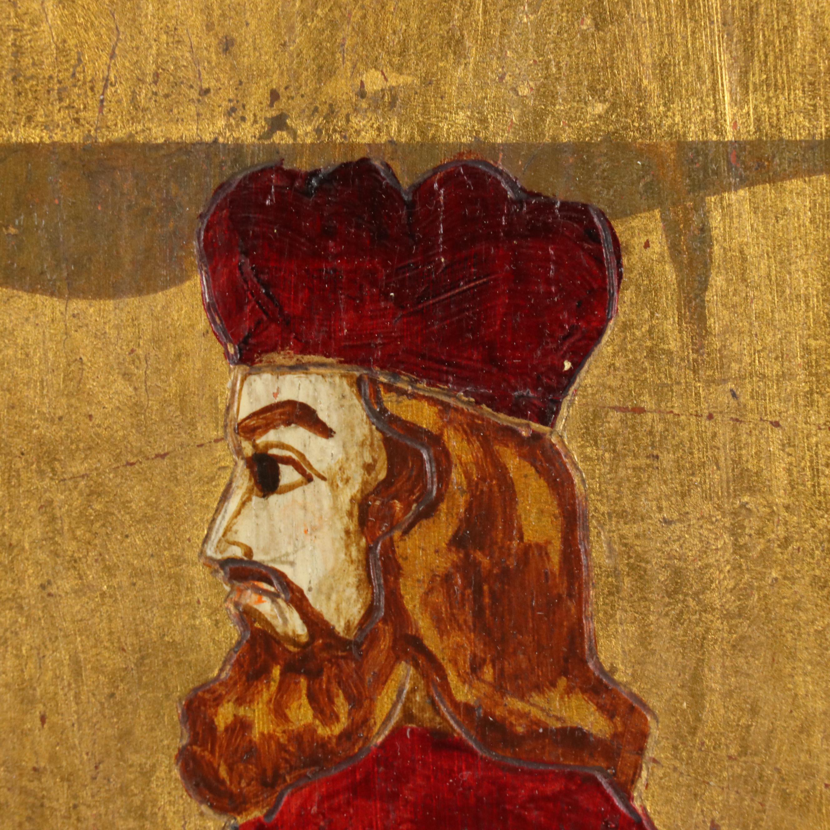 Antique Spanish Gilt and Painted Panels, Late 19th/Early 20th Century