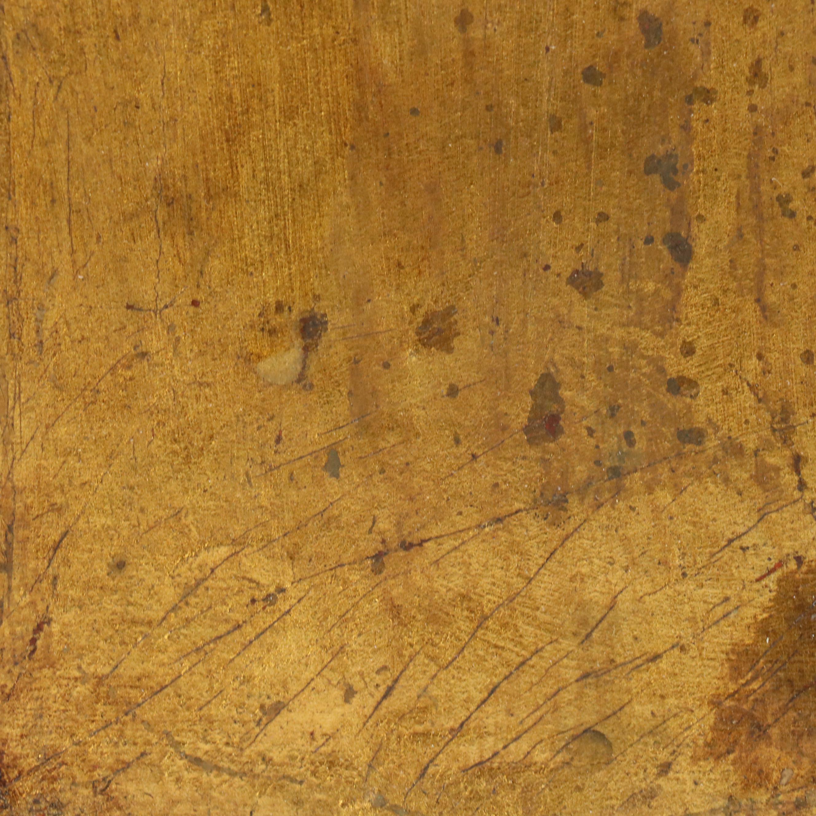 Antique Spanish Gilt and Painted Panels, Late 19th/Early 20th Century