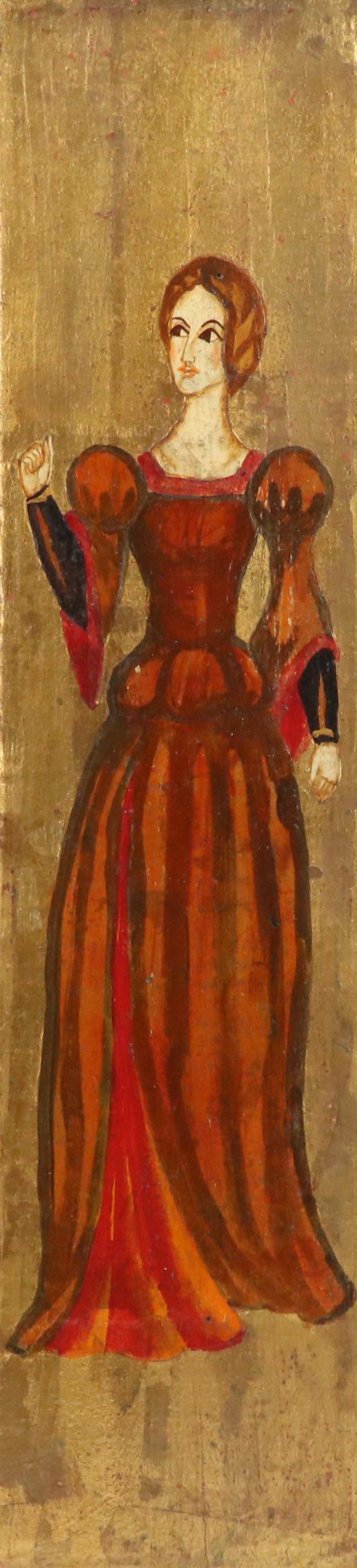 Antique Spanish Gilt and Painted Panels, Late 19th/Early 20th Century