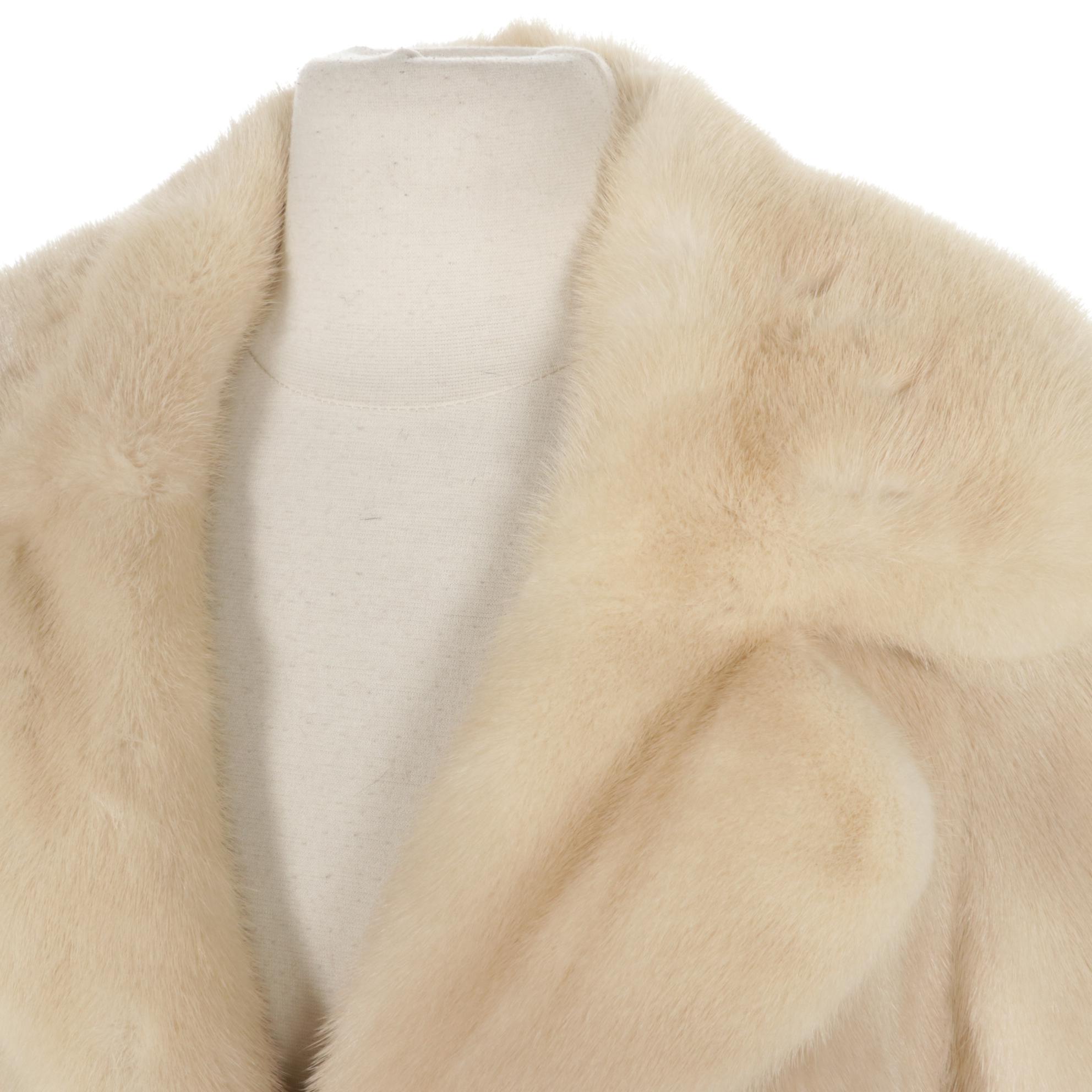 Tourmaline Mink Fur Swing Jacket by Sincerely Gidding Jenny