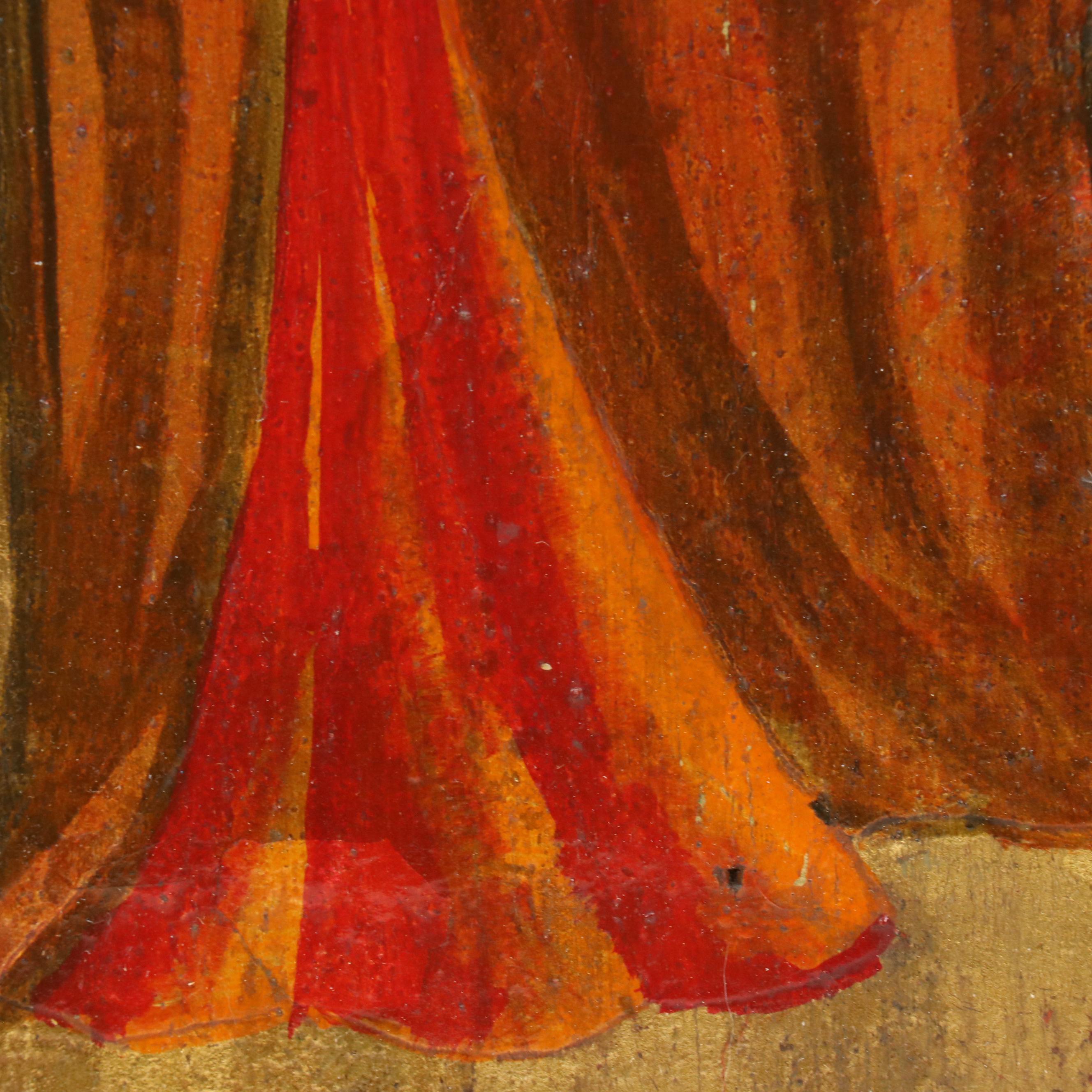 Antique Spanish Gilt and Painted Panels, Late 19th/Early 20th Century