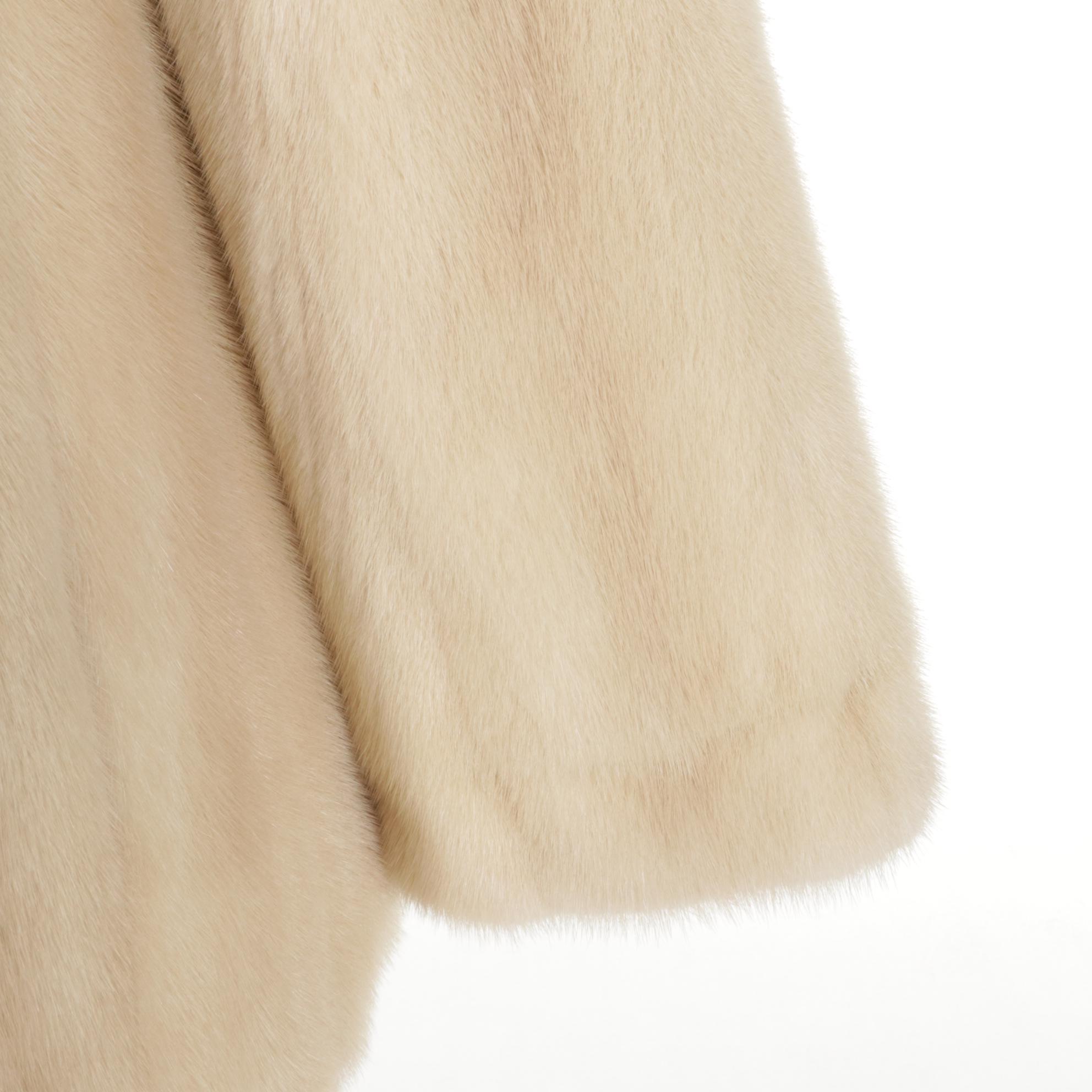 Tourmaline Mink Fur Swing Jacket by Sincerely Gidding Jenny