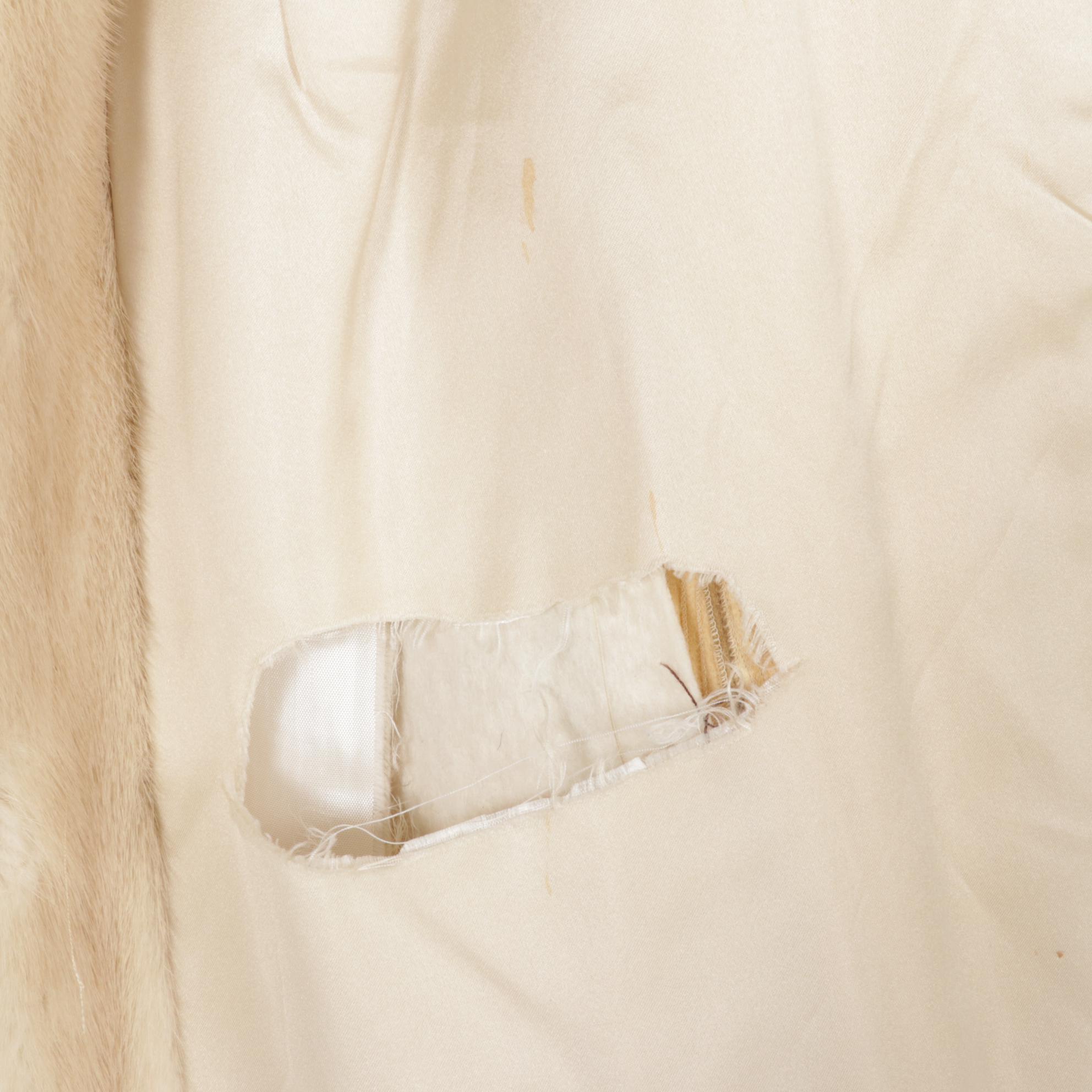 Tourmaline Mink Fur Swing Jacket by Sincerely Gidding Jenny