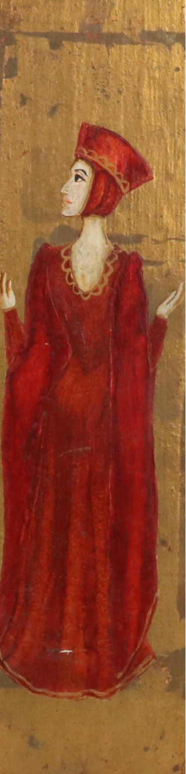 Antique Spanish Gilt and Painted Panels, Late 19th/Early 20th Century