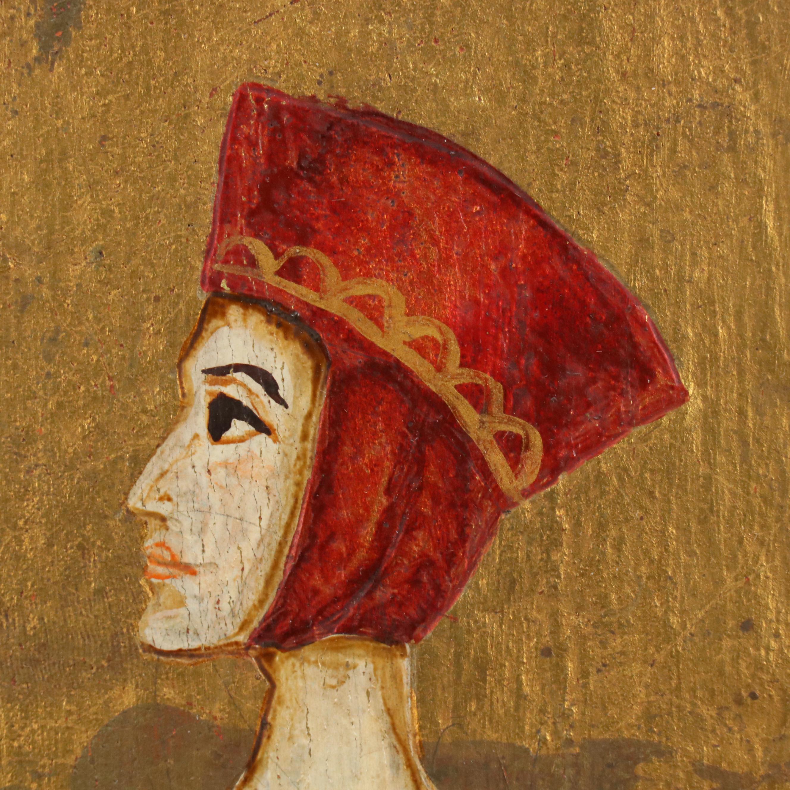 Antique Spanish Gilt and Painted Panels, Late 19th/Early 20th Century