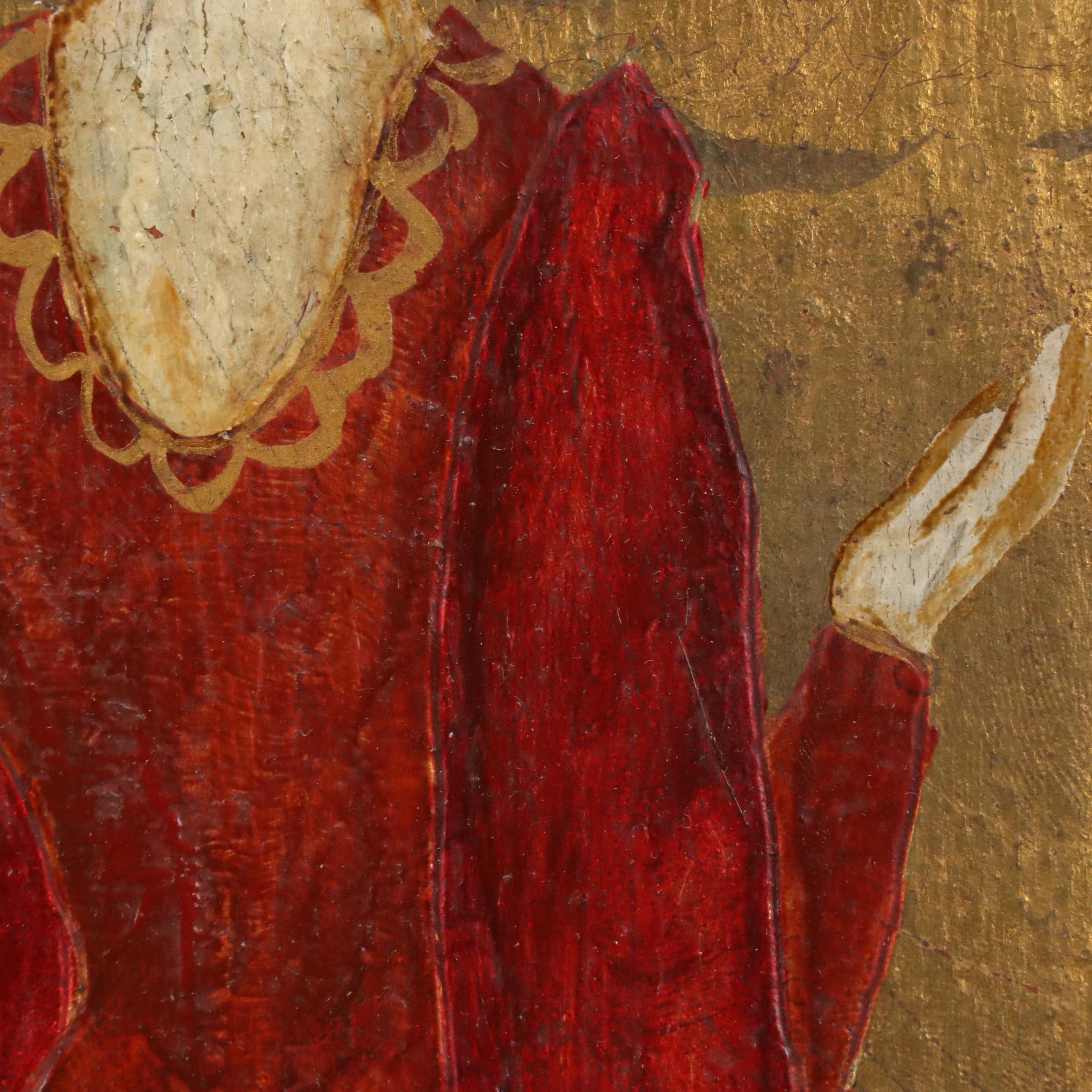 Antique Spanish Gilt and Painted Panels, Late 19th/Early 20th Century