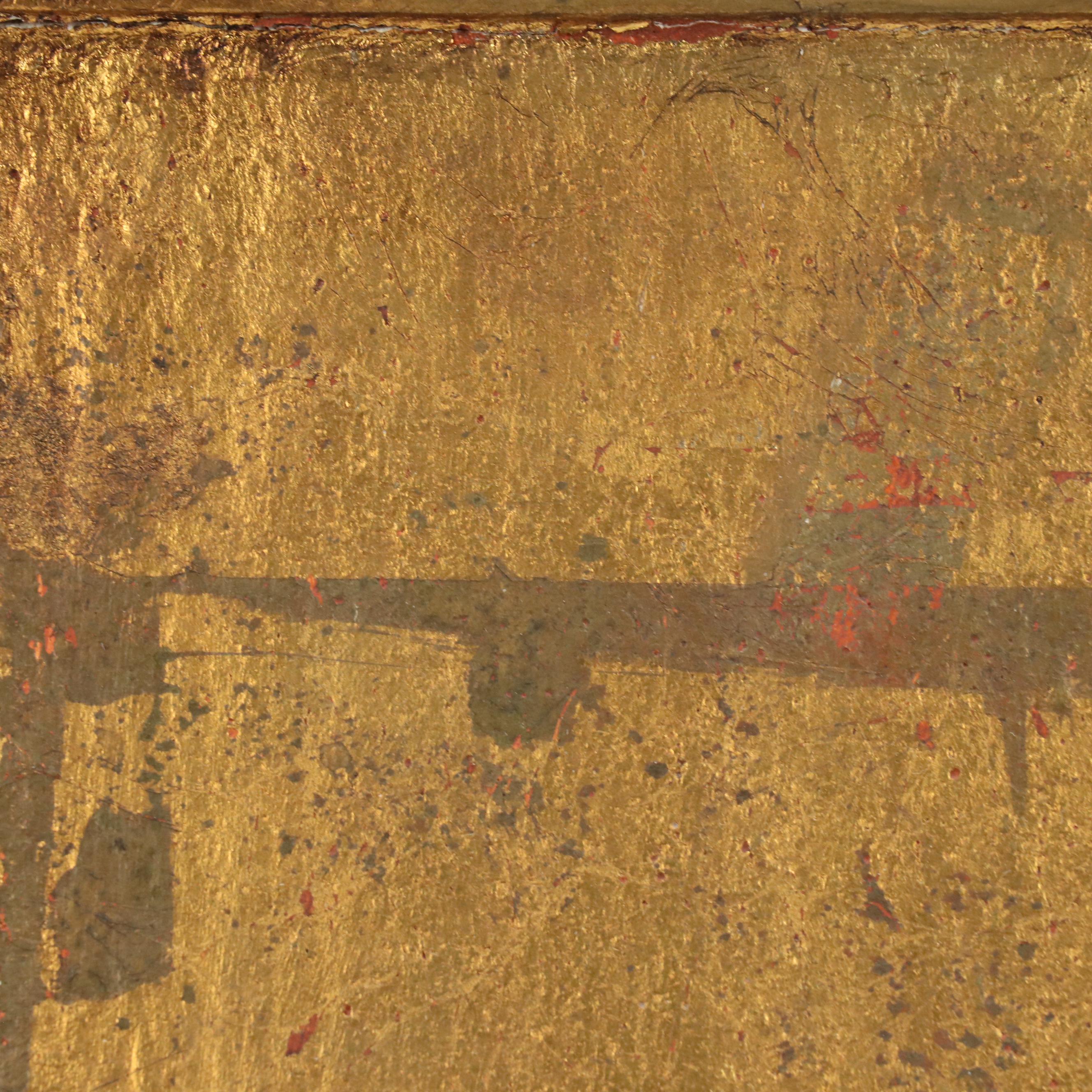 Antique Spanish Gilt and Painted Panels, Late 19th/Early 20th Century