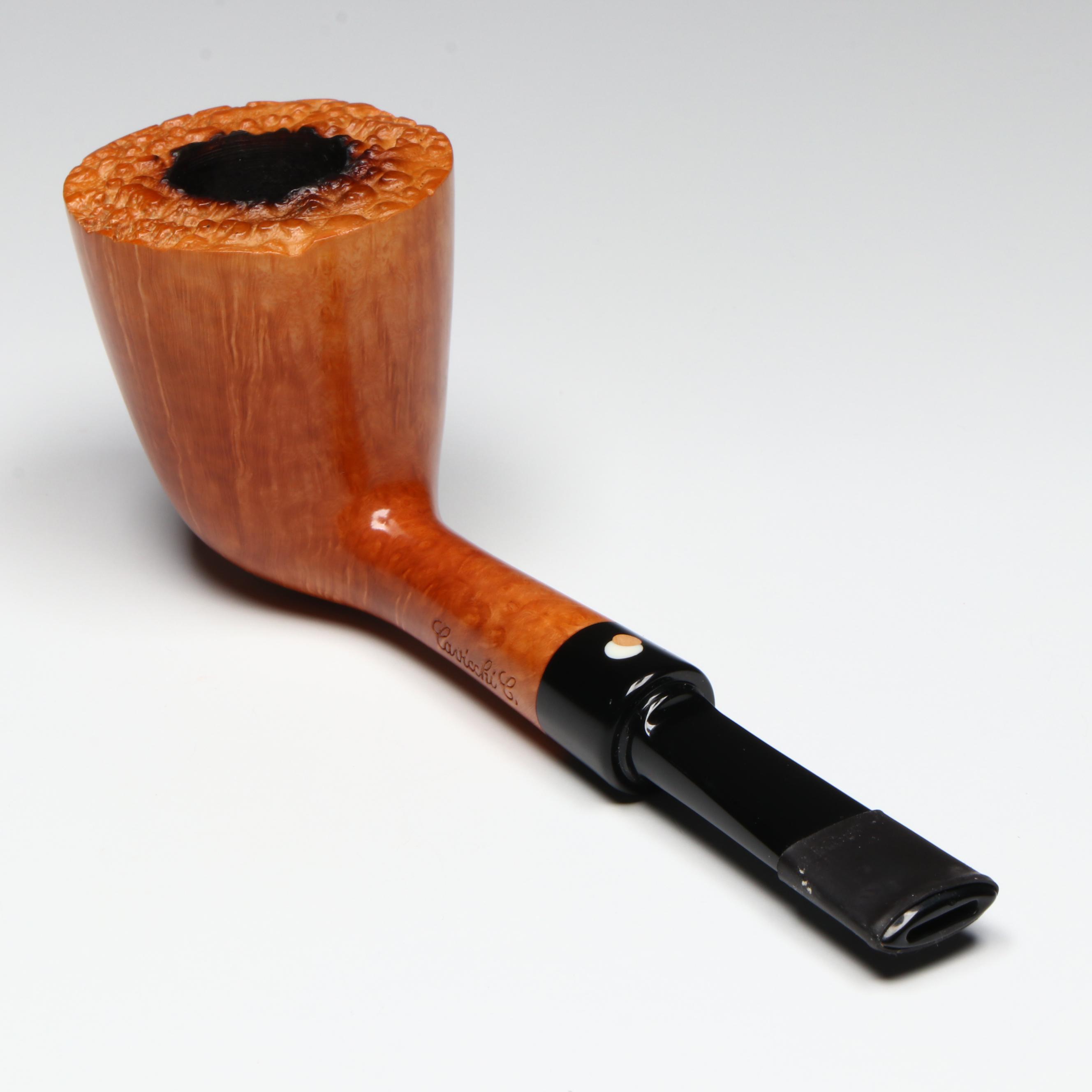 Claudio Cavicchi Italian Briar Wood Bent Dublin Tobacco Pipe