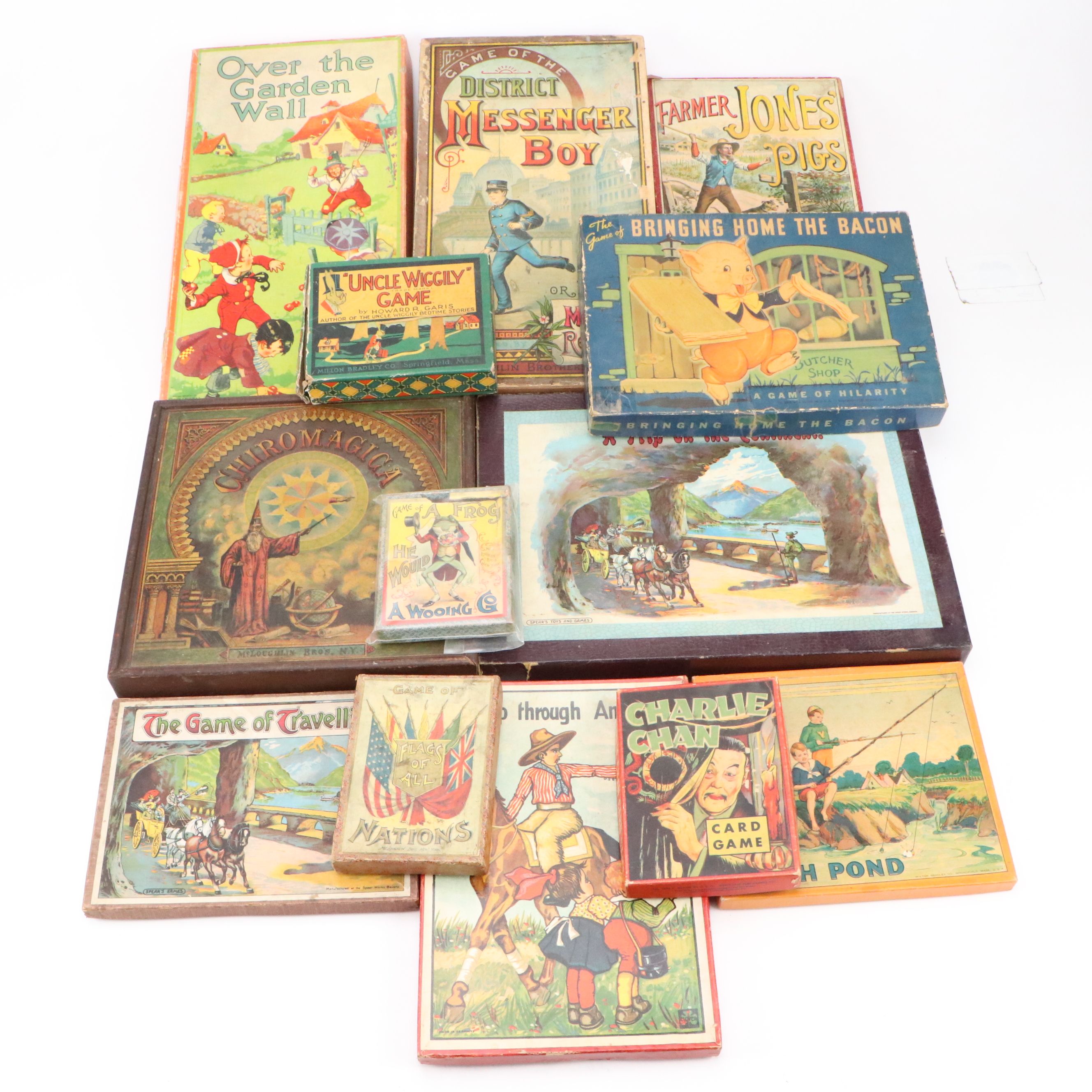 "Bring Home The Bacon", "Fish Pond", "Flags of All Nations", & More Board Games
