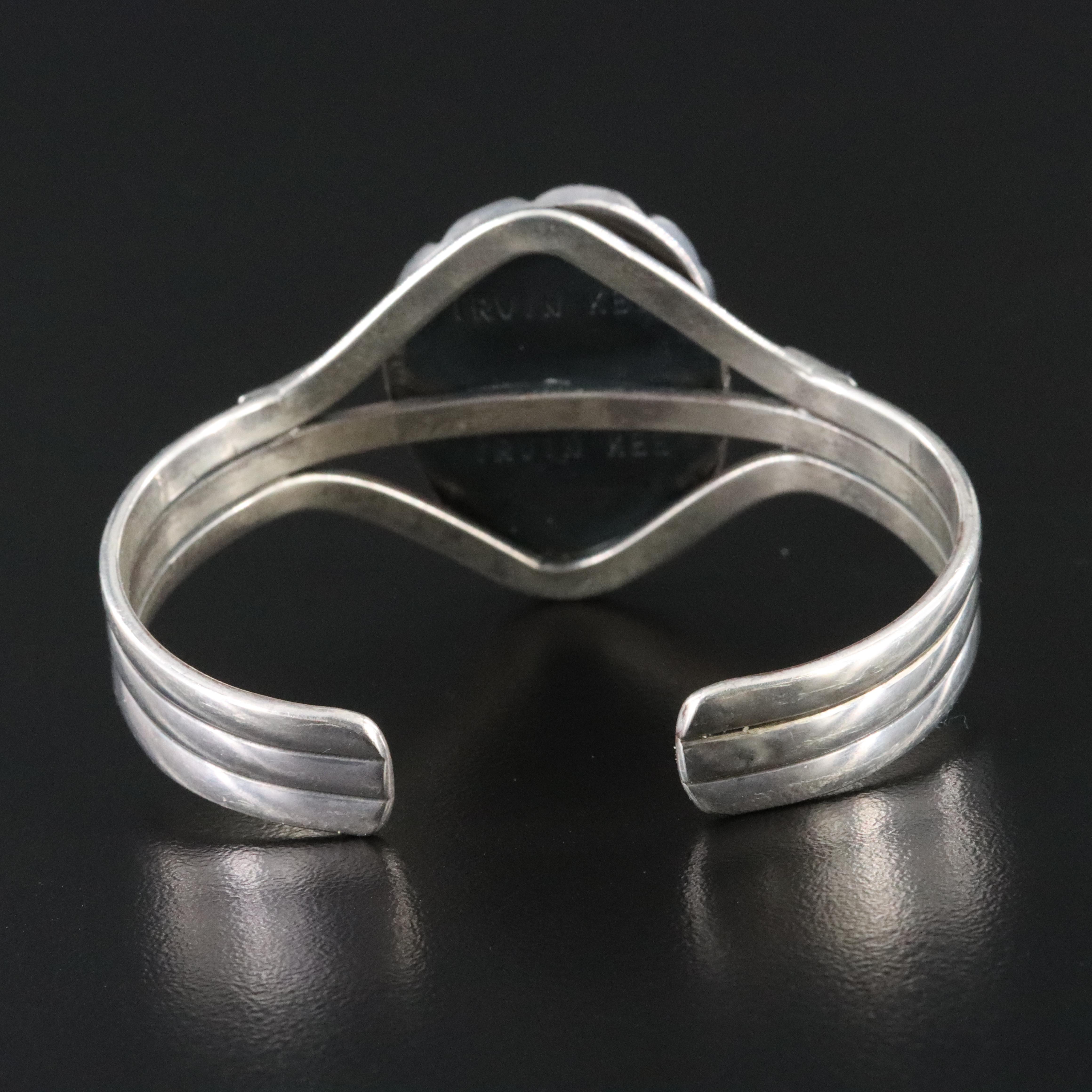 Irvin Kee Navajo Diné Sterling Turquoise Cuff