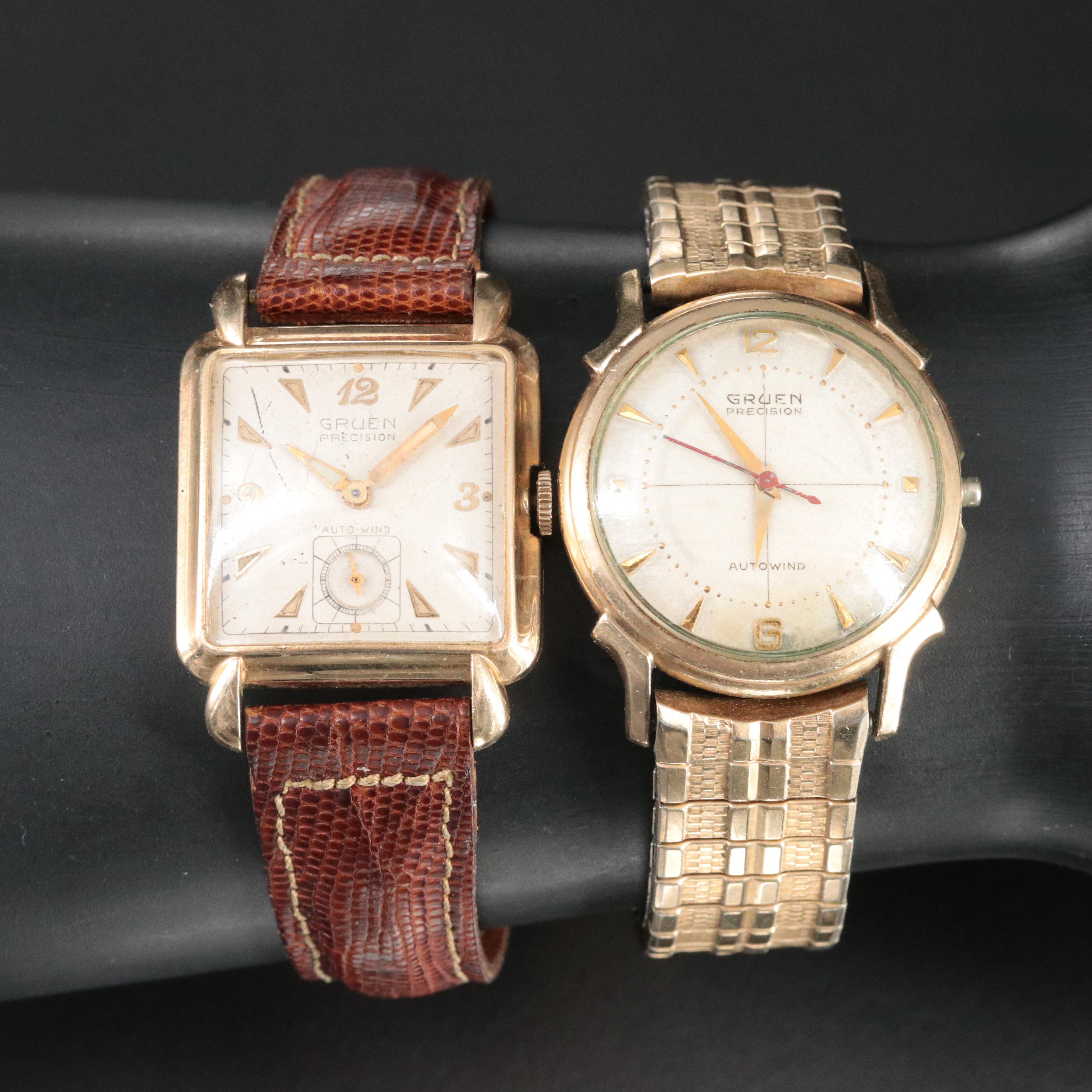 Vintage Gruen Precision Autowind Early 1950s Watches