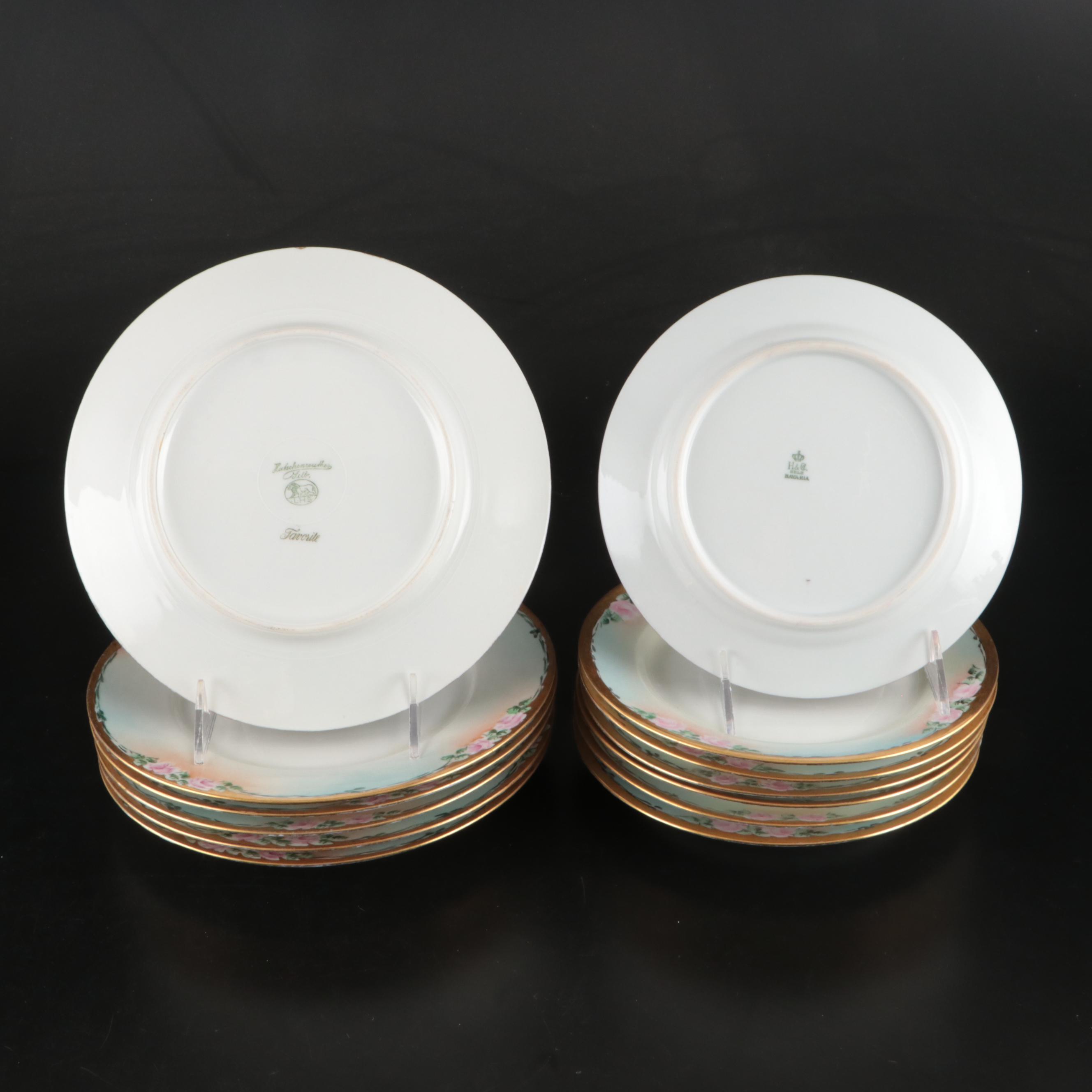 Hutschenreuther Bavarian Gilt Porcelain Dinnerware