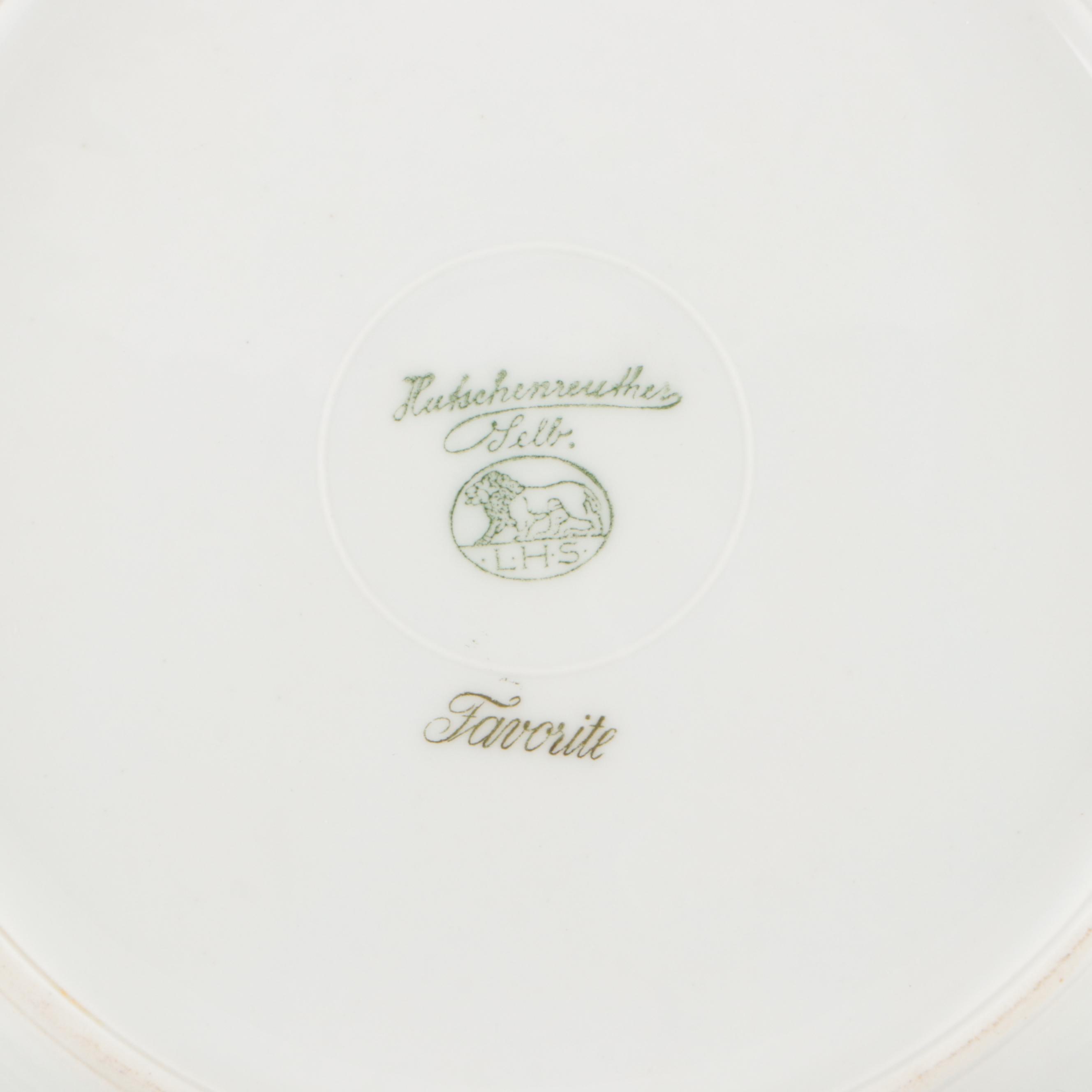 Hutschenreuther Bavarian Gilt Porcelain Dinnerware