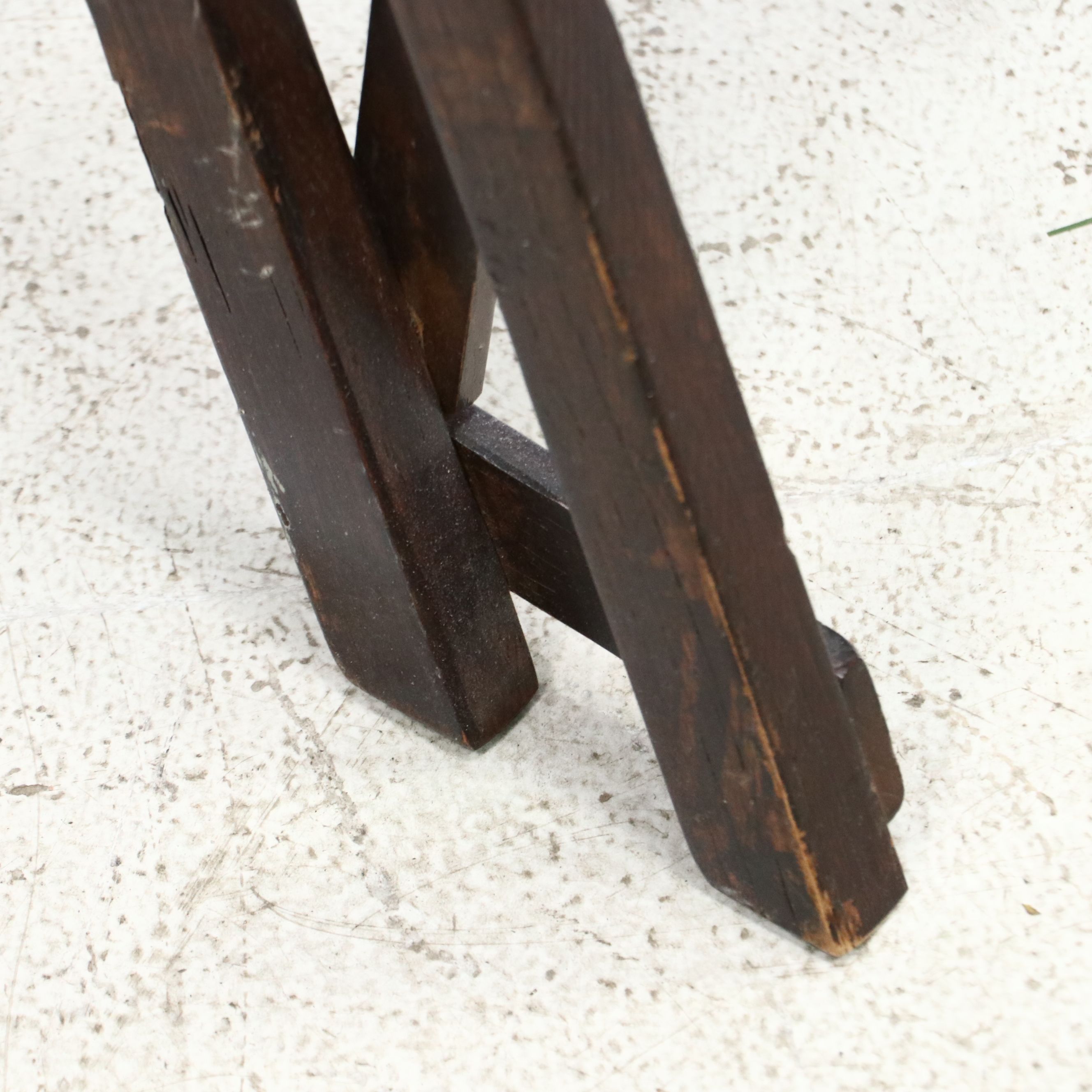 Folding Wood Decorative Step Ladder, Late 20th Century