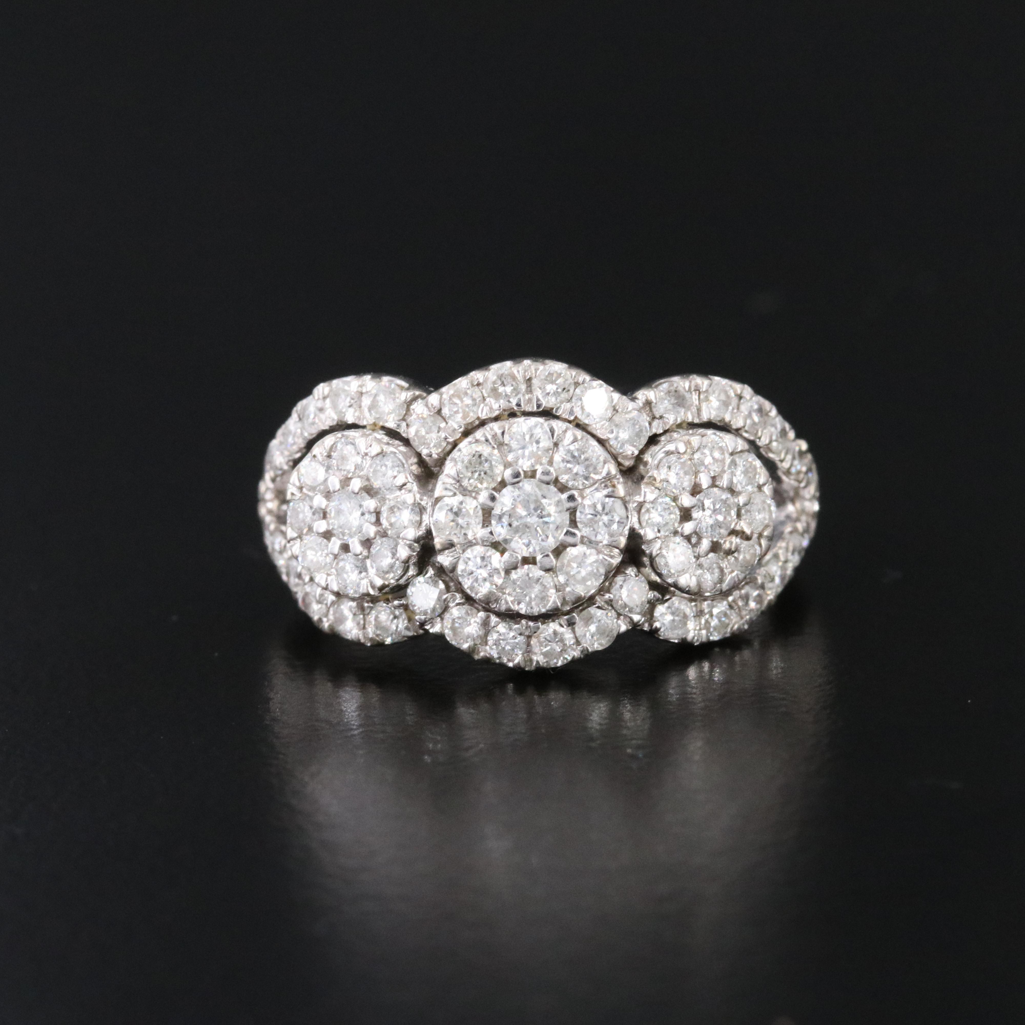 10K 0.95 CTW Diamond Ring