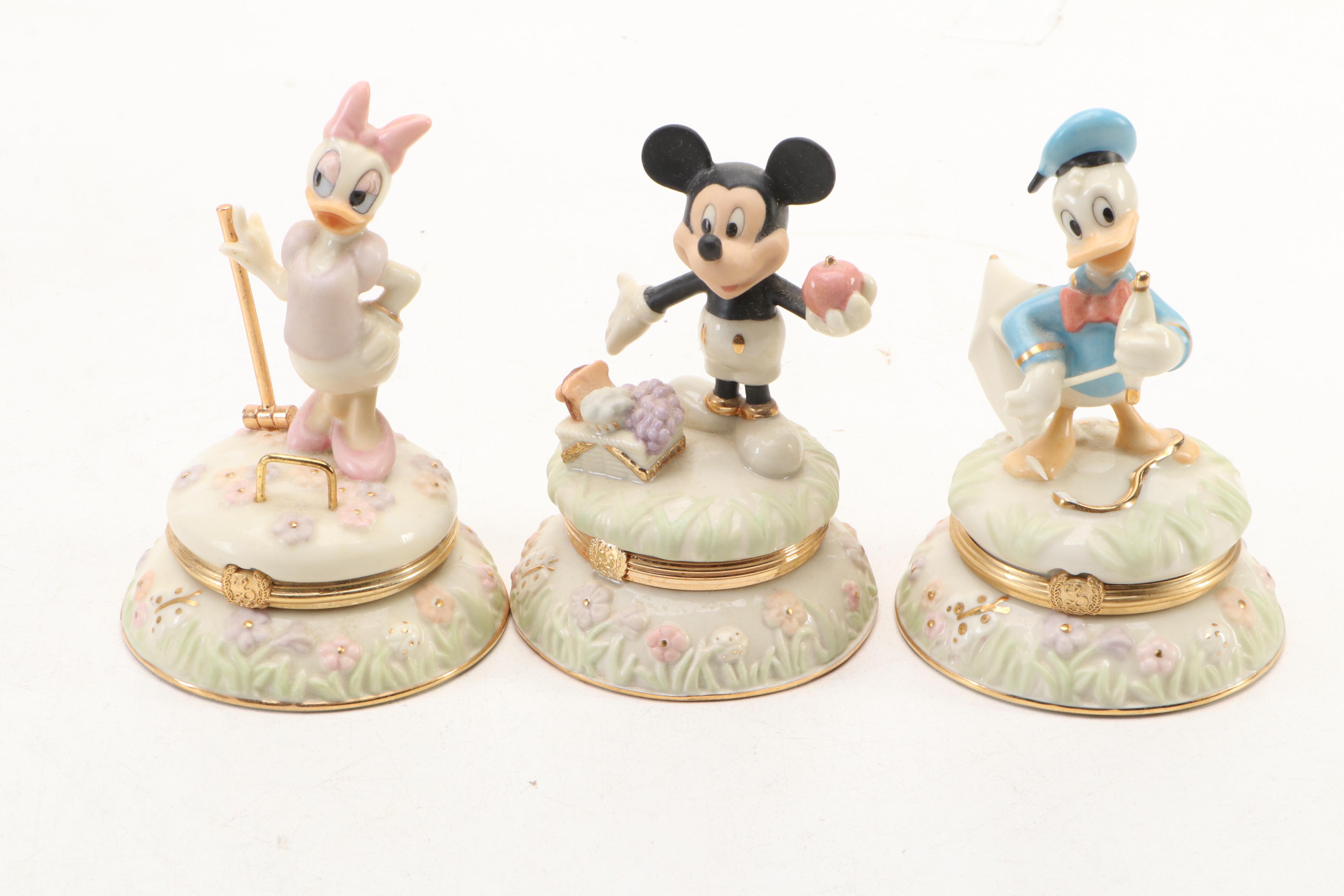 Lenox Disney Treasures Ceramic "A Picnic with Mickey" Treasures Box with More