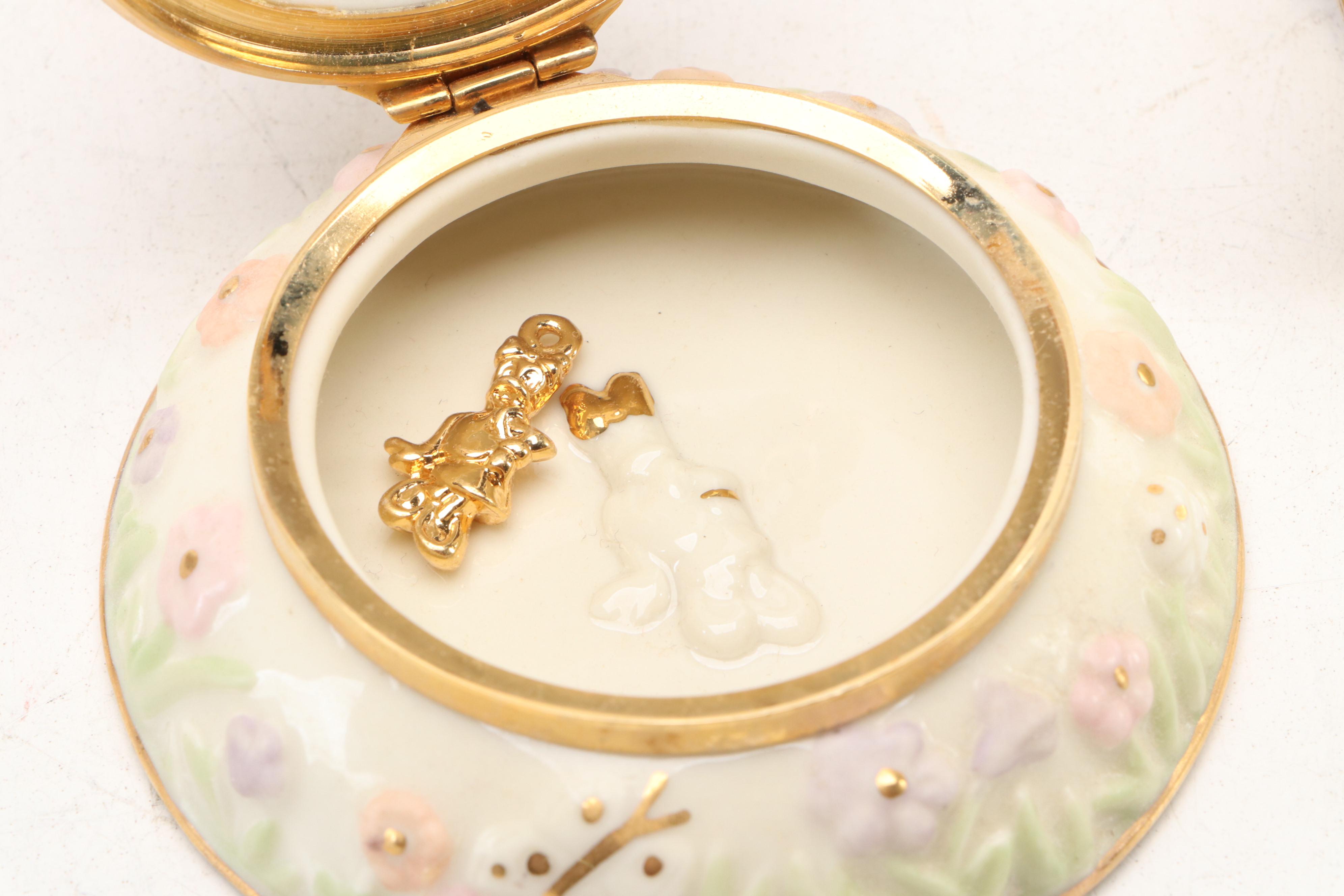 Lenox Disney Treasures Ceramic "A Picnic with Mickey" Treasures Box with More