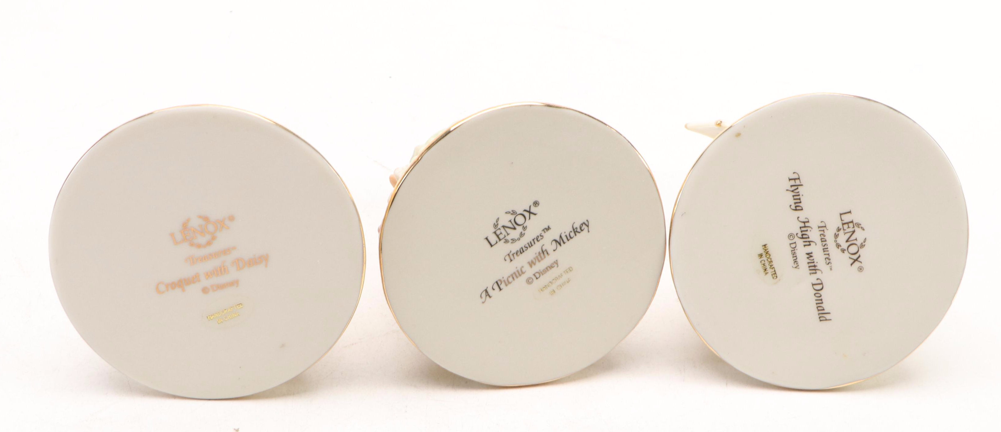 Lenox Disney Treasures Ceramic "A Picnic with Mickey" Treasures Box with More