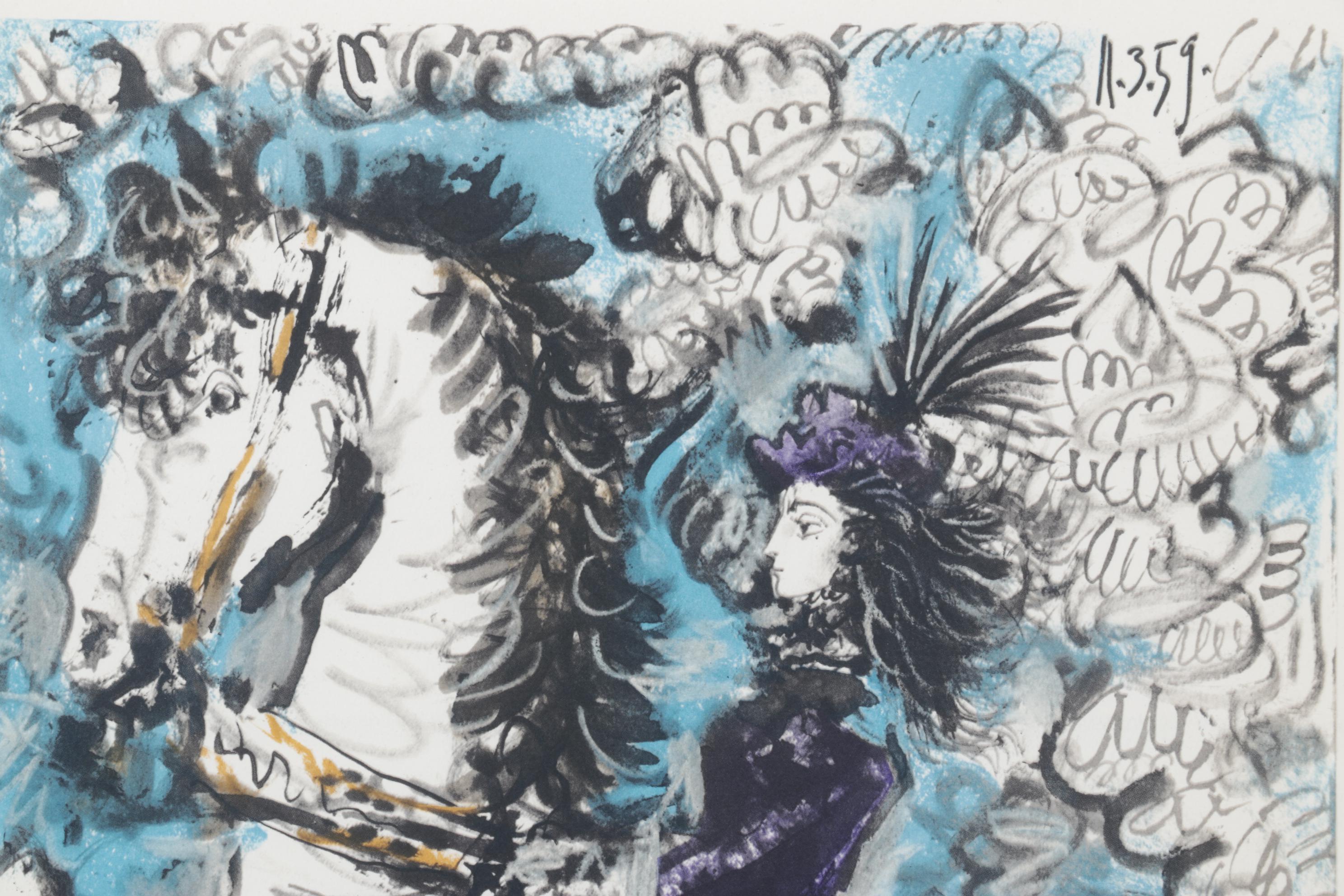 Lithograph after Pablo Picasso "Jacqueline on White Horse," 1961